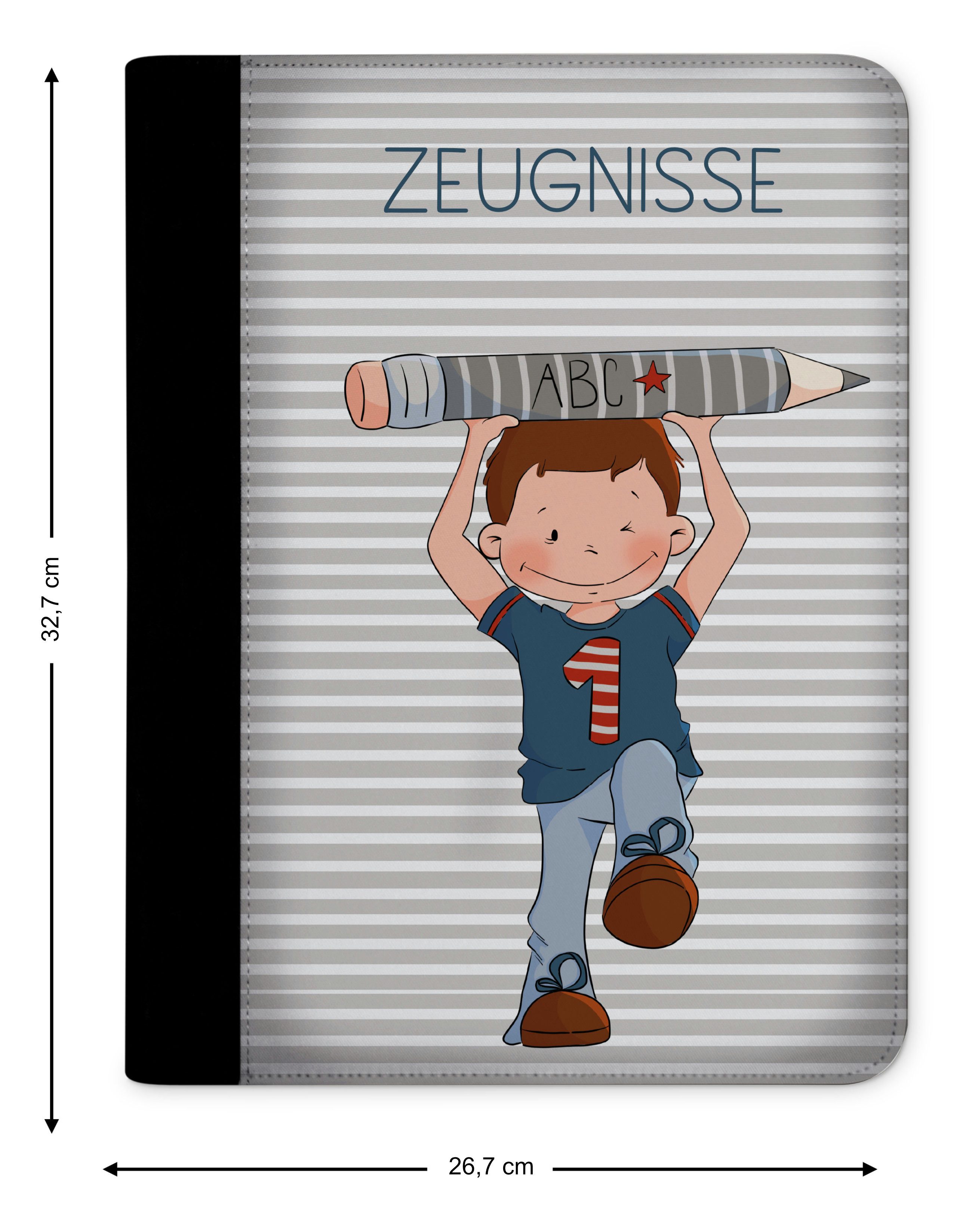 CreaDesign Schreibmappe Kinder Zeugnismappe, Dokumentenmappe, Ordner A4, Junge (1-St)