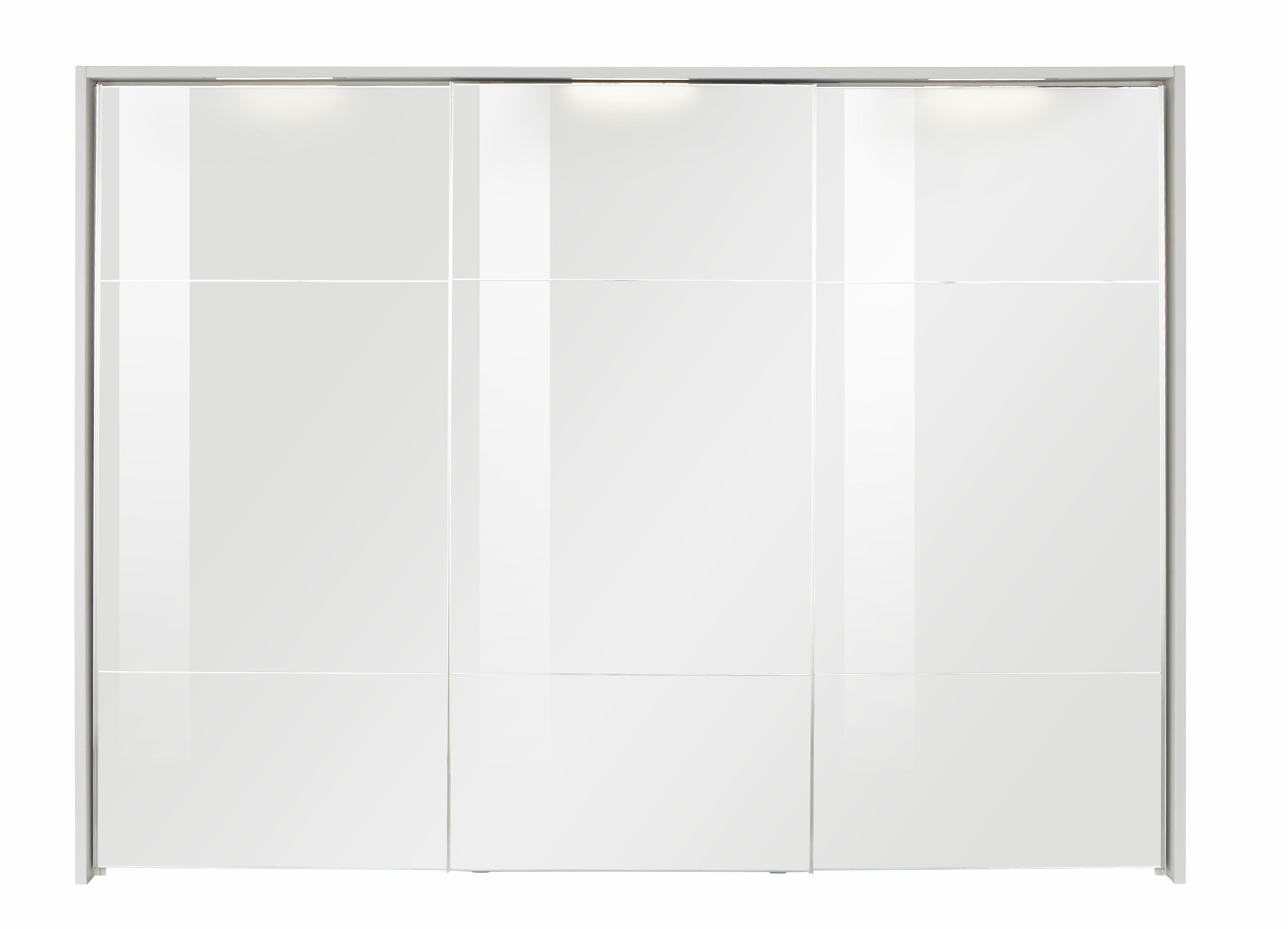nolte® Möbel Schwebetürenschrank »Marcato 2.3« mit Fronten aus Weißglas, Breite 300 cm-kaufen