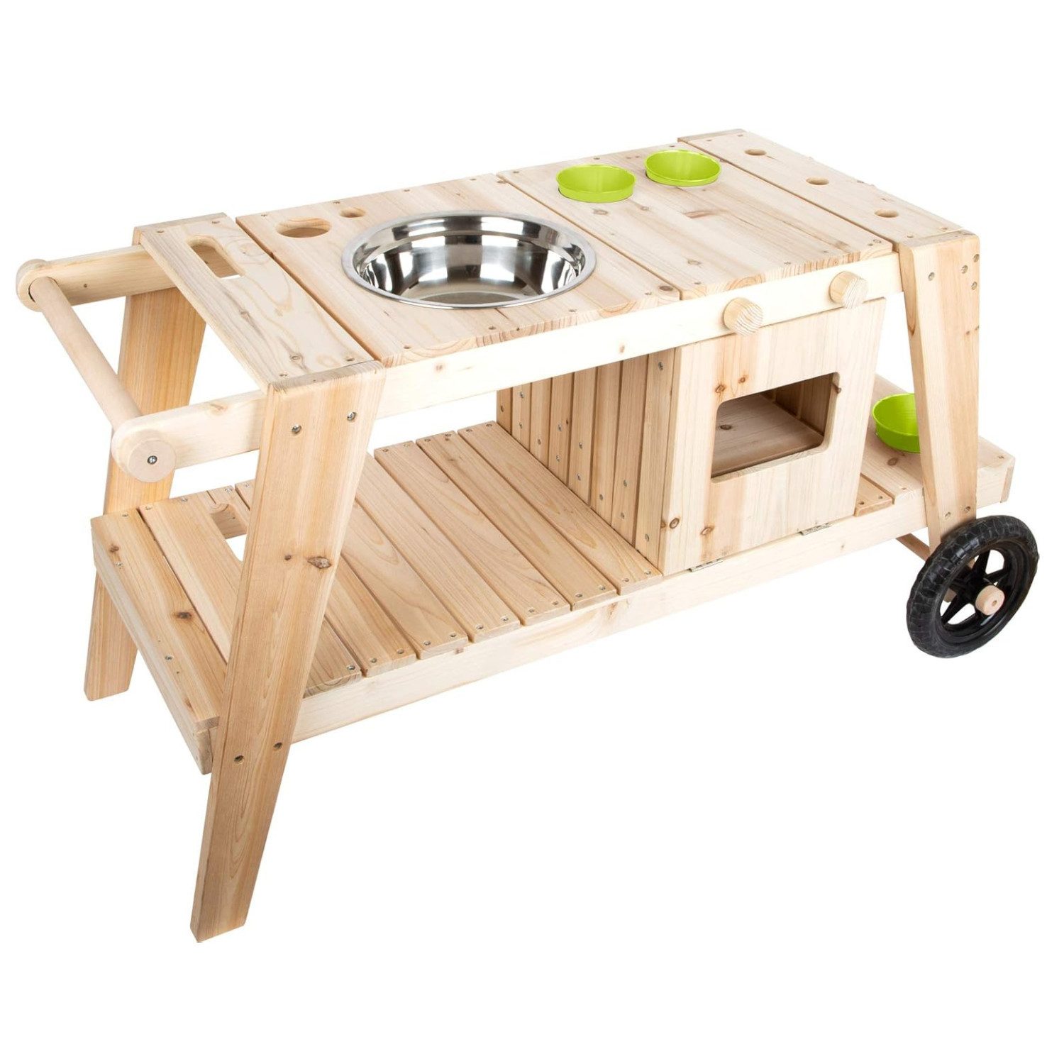 Small Foot Spielküche Matschküche Holz, Holz Matschküche Outdoorküche mit R günstig online kaufen