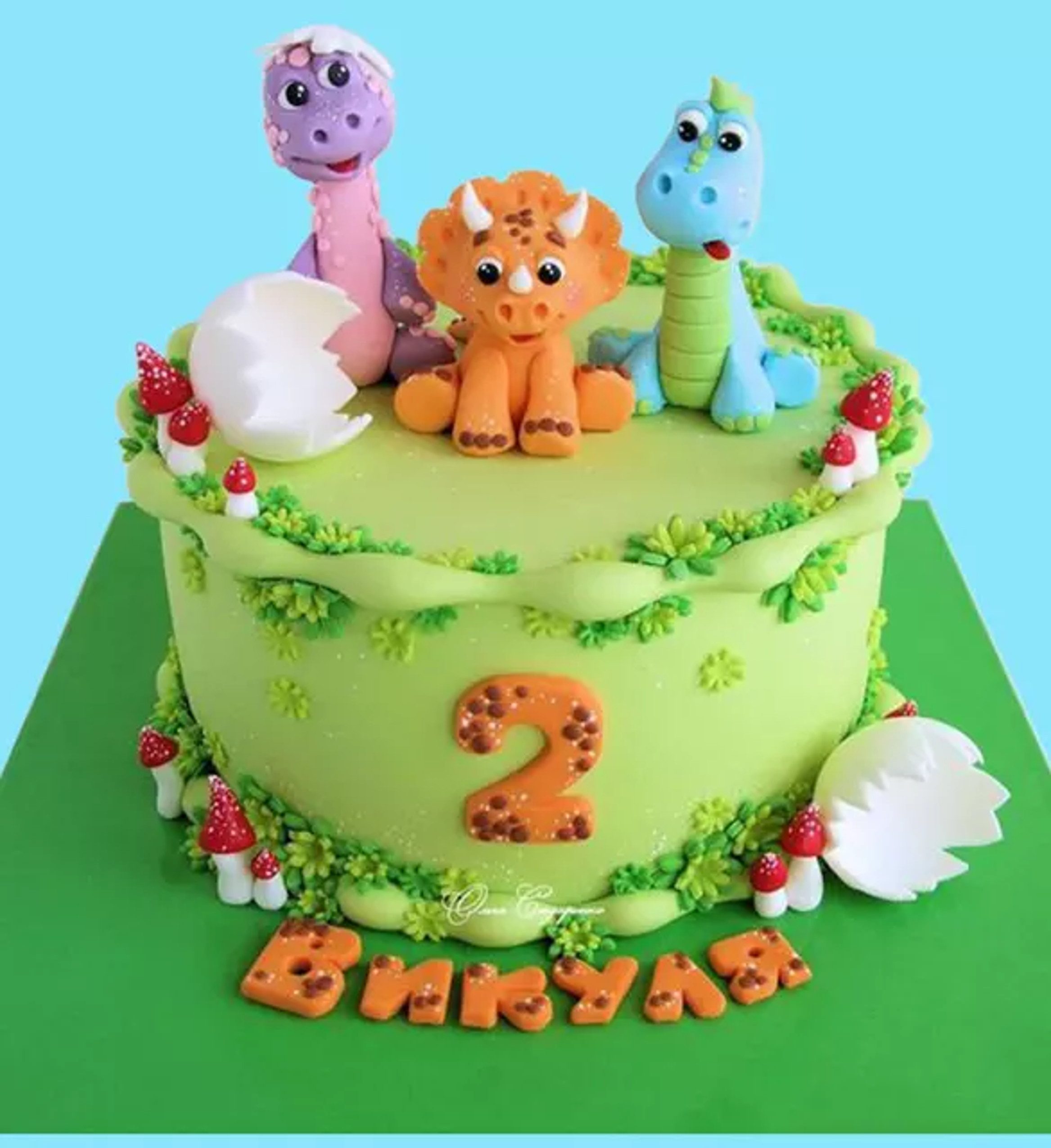 PartyFlamingo Dekofigur Dino Figuren Tortentopper Set 5-teilig – Deko für Kindergeburtstag (5 St)
