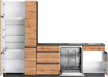 Kochstation Küche KS-Riesa, Stellbreite 240x270 cm, wahlweise mit oder ohne E-Geräte