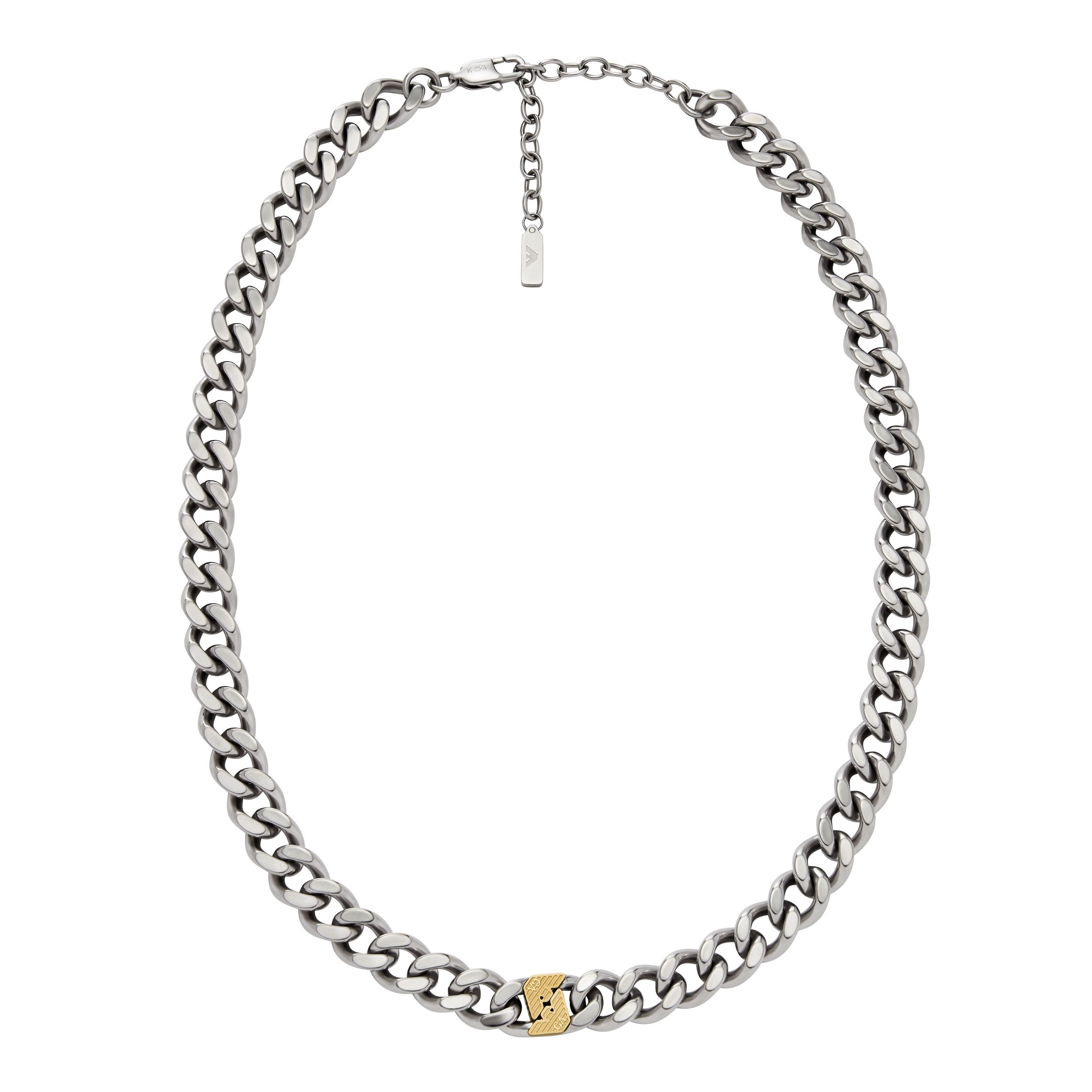 Emporio Armani Kette ohne Anhänger Schmuck Geschenk Edelstahl Bicolor günstig online kaufen