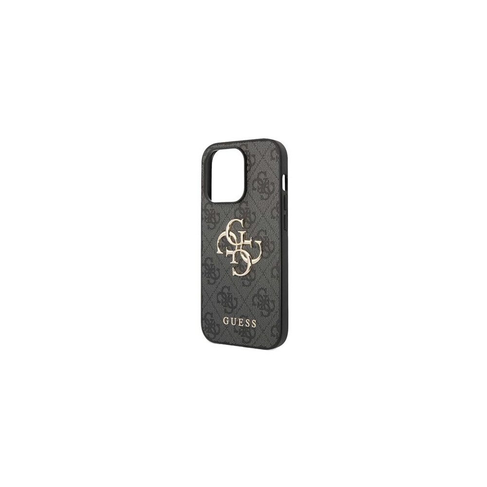 Guess Handyhülle GUESS Hard Cover 4G Big Metal Logo Grey für iPhone 15 Pro Max Apple iPhone 15 Pro Max