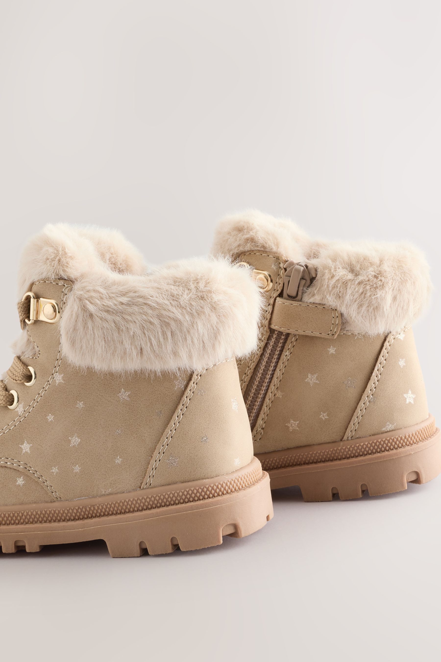 Next Schnürstiefel mit Kunstfellfutter Stiefel (1-tlg) günstig online kaufen