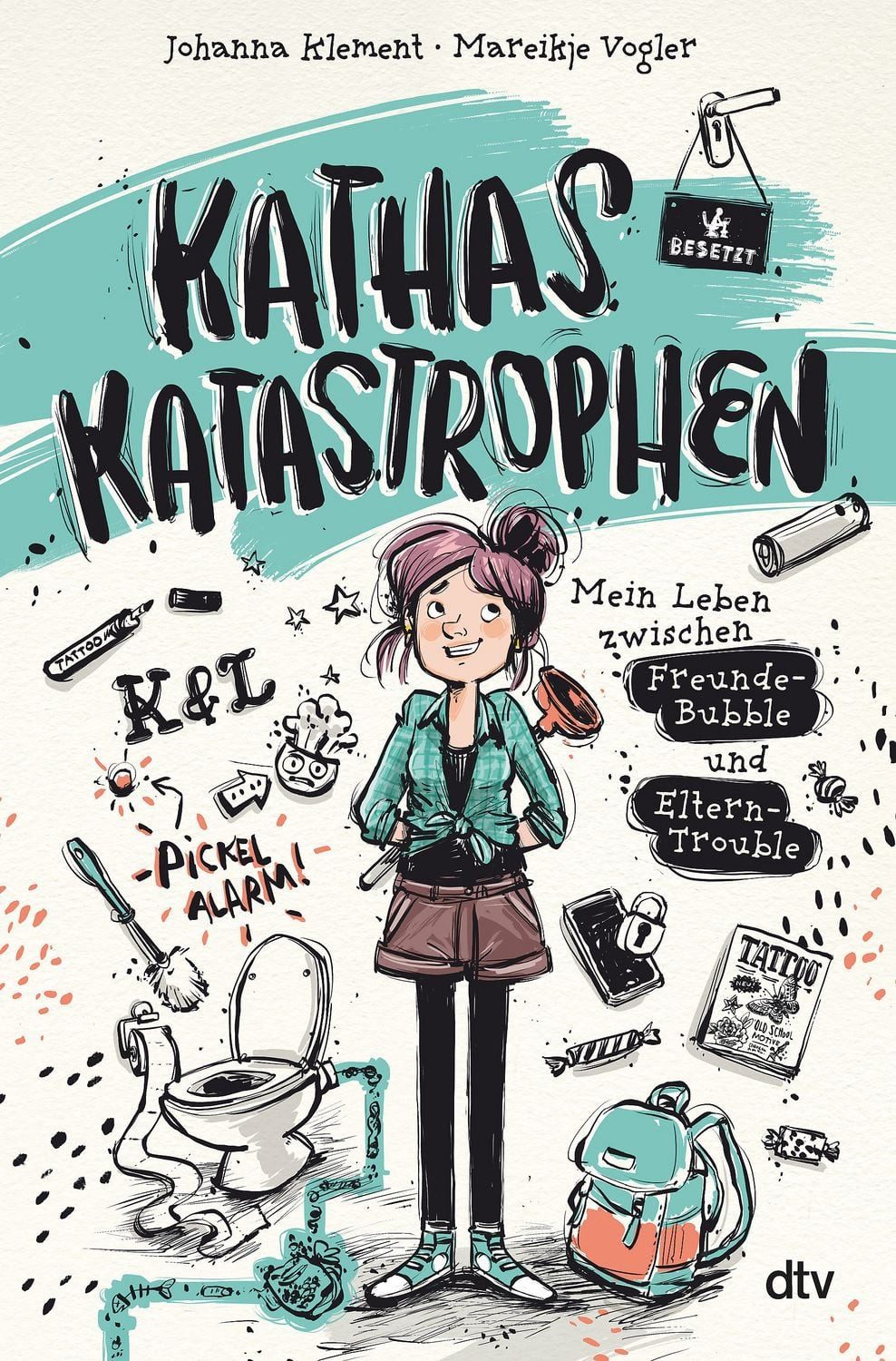 Kathas Katastrophen – Mein Leben zwischen Freunde-Bubble und Eltern-Tr / Johanna Klement, Witzig illustrierter Comicroman über die Höhen und Tiefen des Teenageralltags