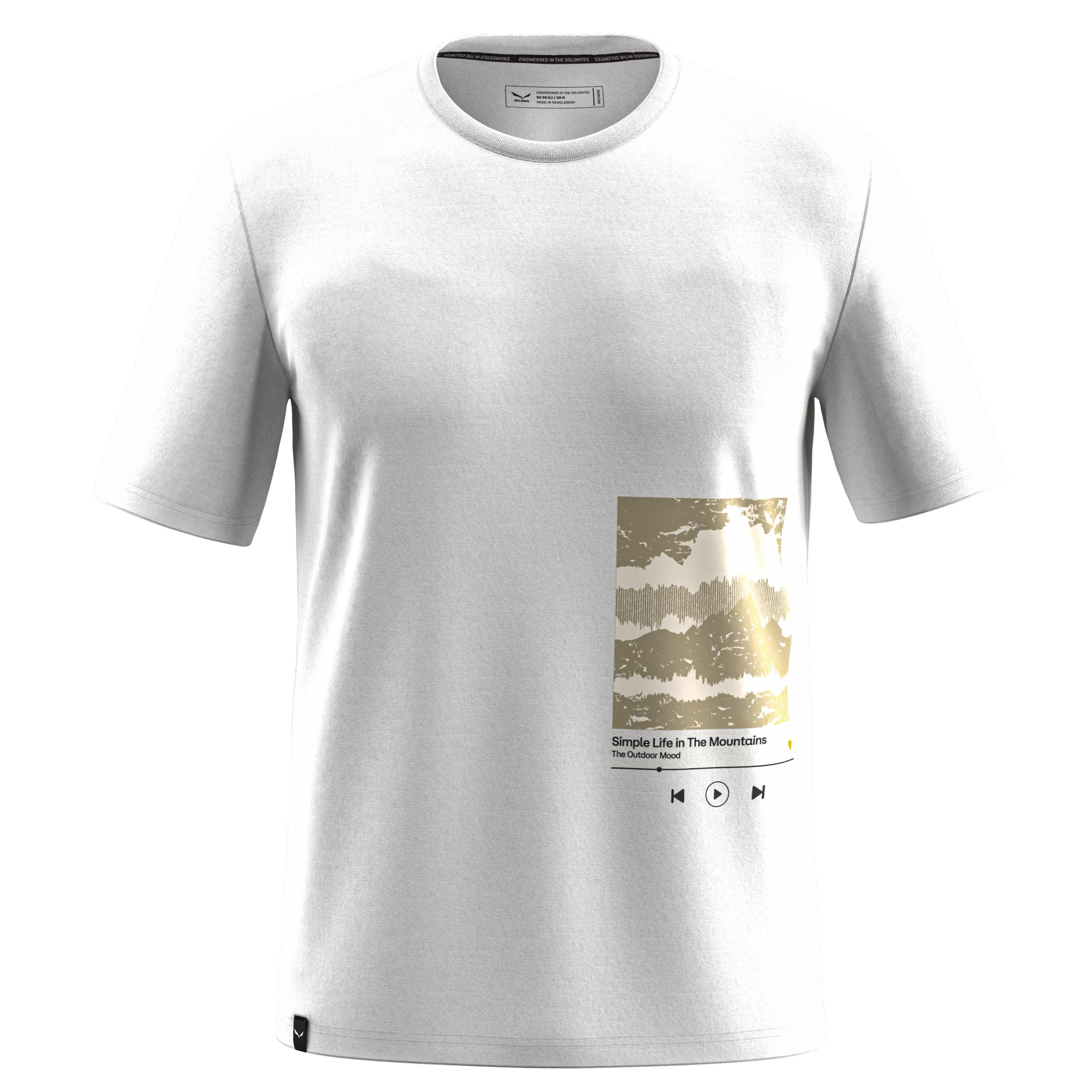 Salewa Funktionsshirt EAGLE COVER T-SHIRT M OPTICAL WHITE