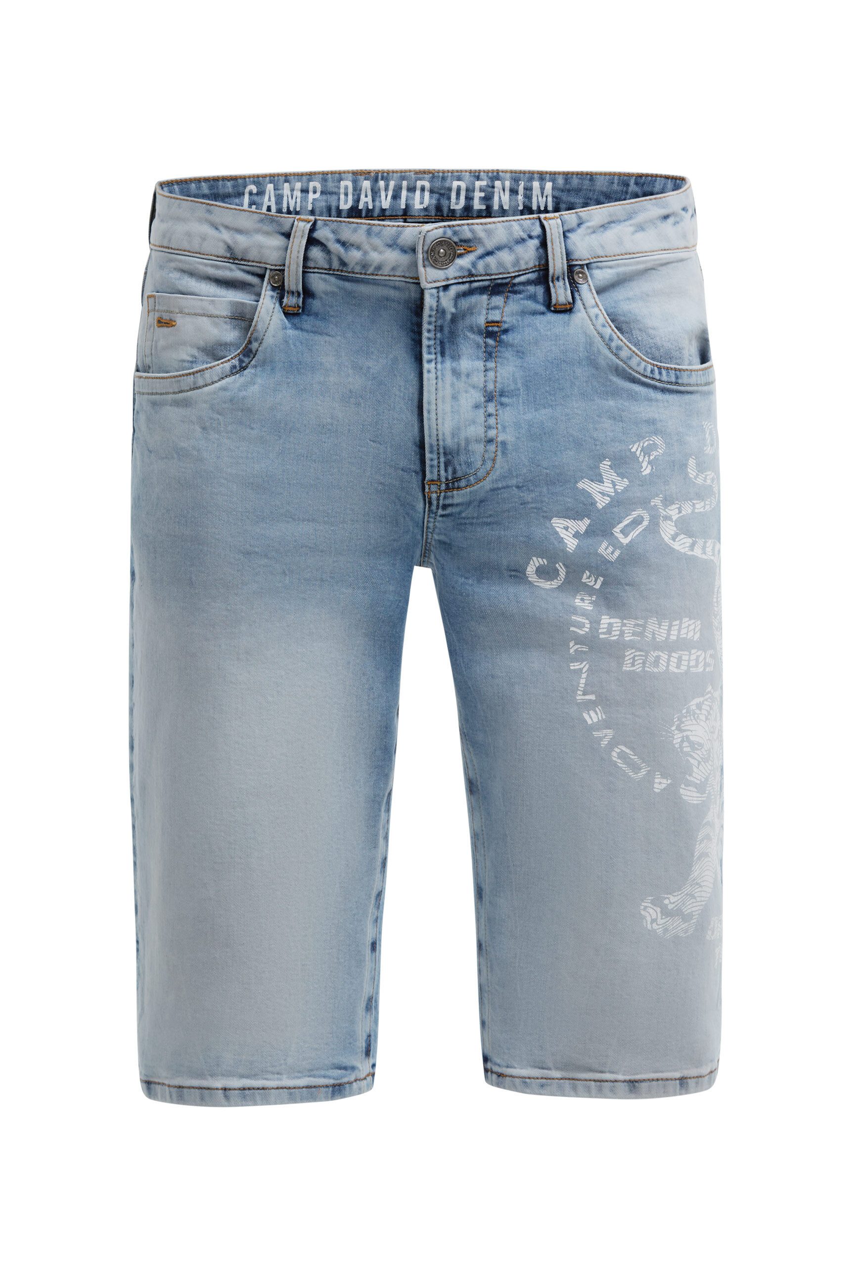 CAMP DAVID Jeansshorts mit Turn-Up Saum