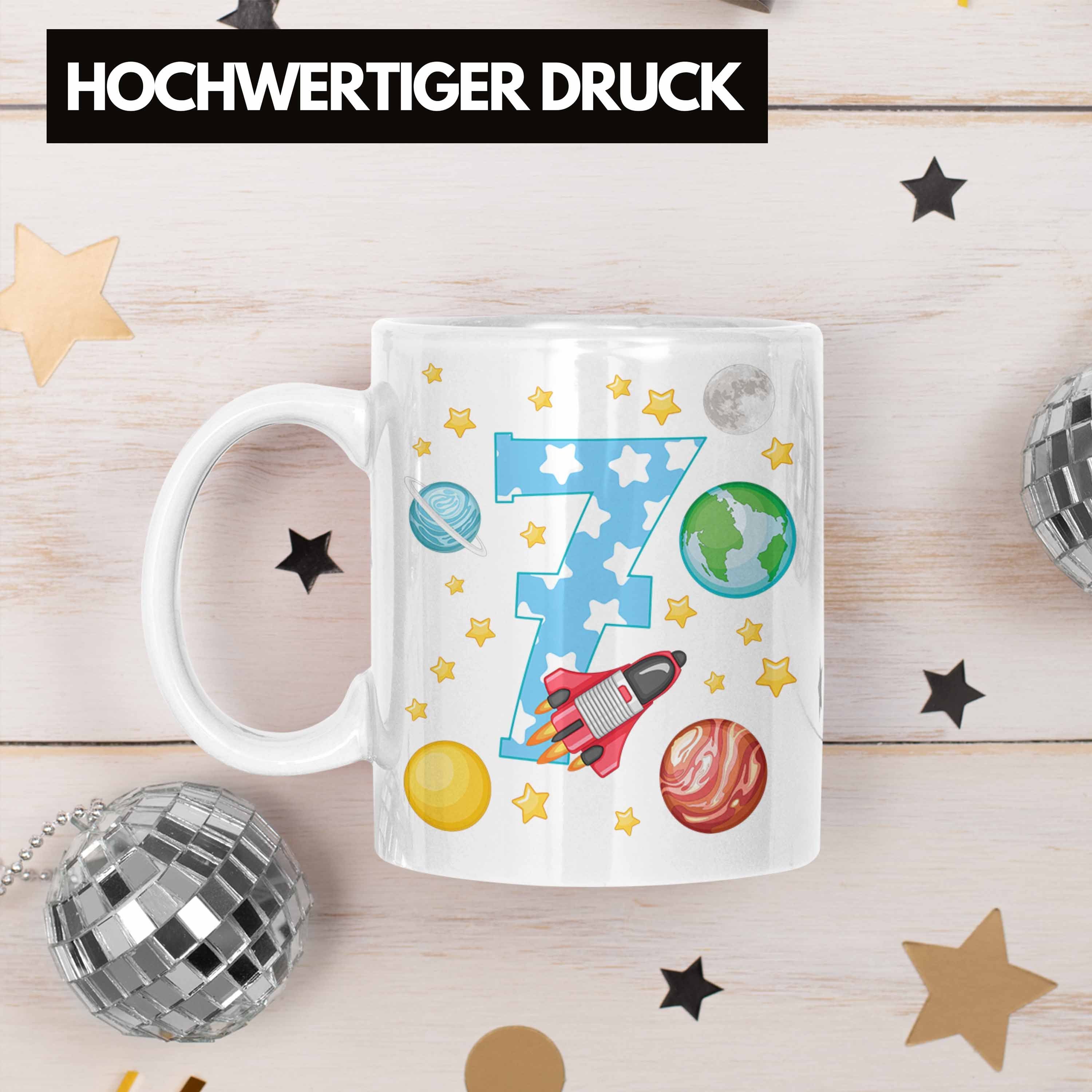 Trendation Bday Geburtstag Tasse Trendation Tasse Siebter Geschenkidee Junge 7. Kakaotasse Mädchen Becher - Alt Geschenk Weiss Jahre 7