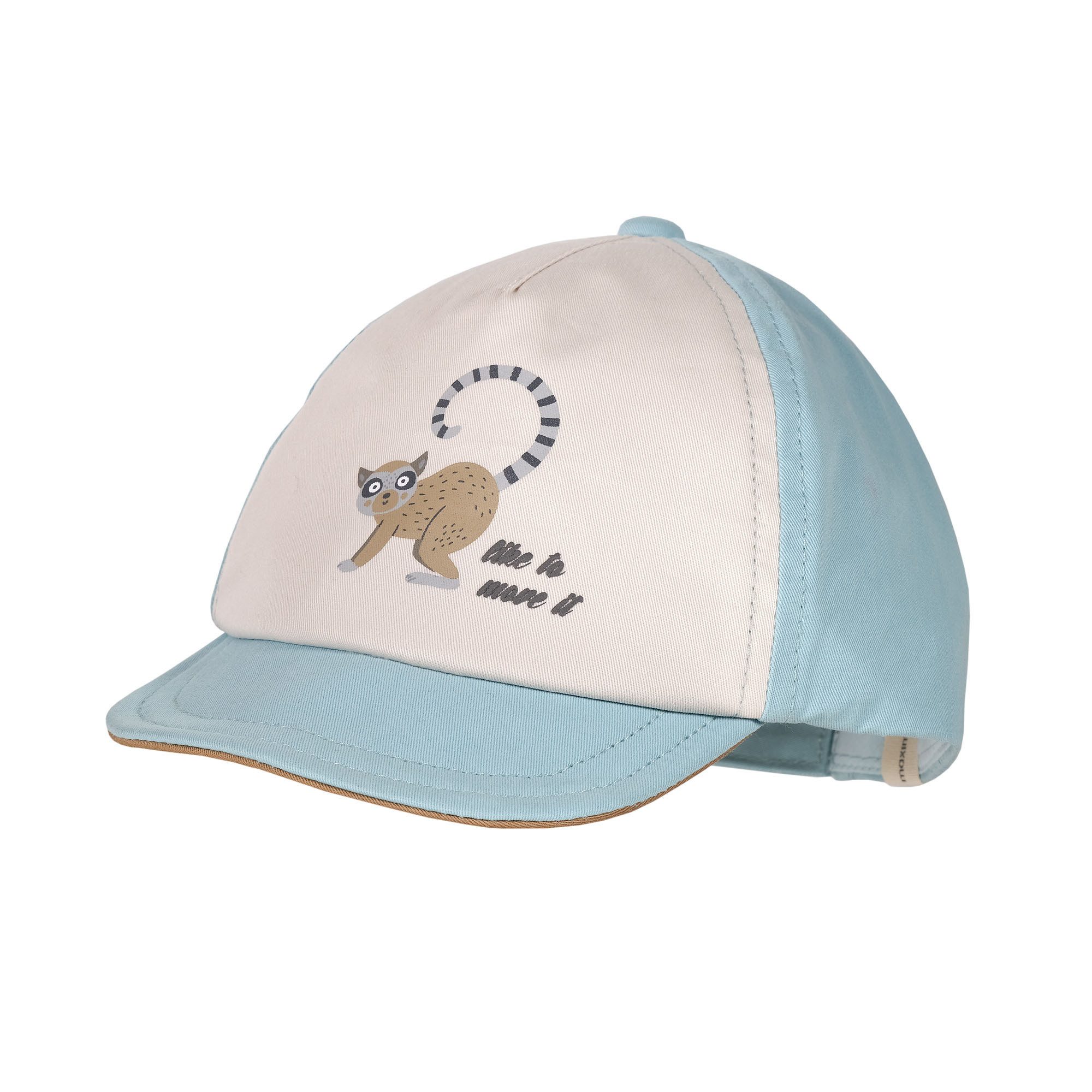 Baseball Cap BABY BOY-Cap Lemur flexibles Dach, Klettverschluß
