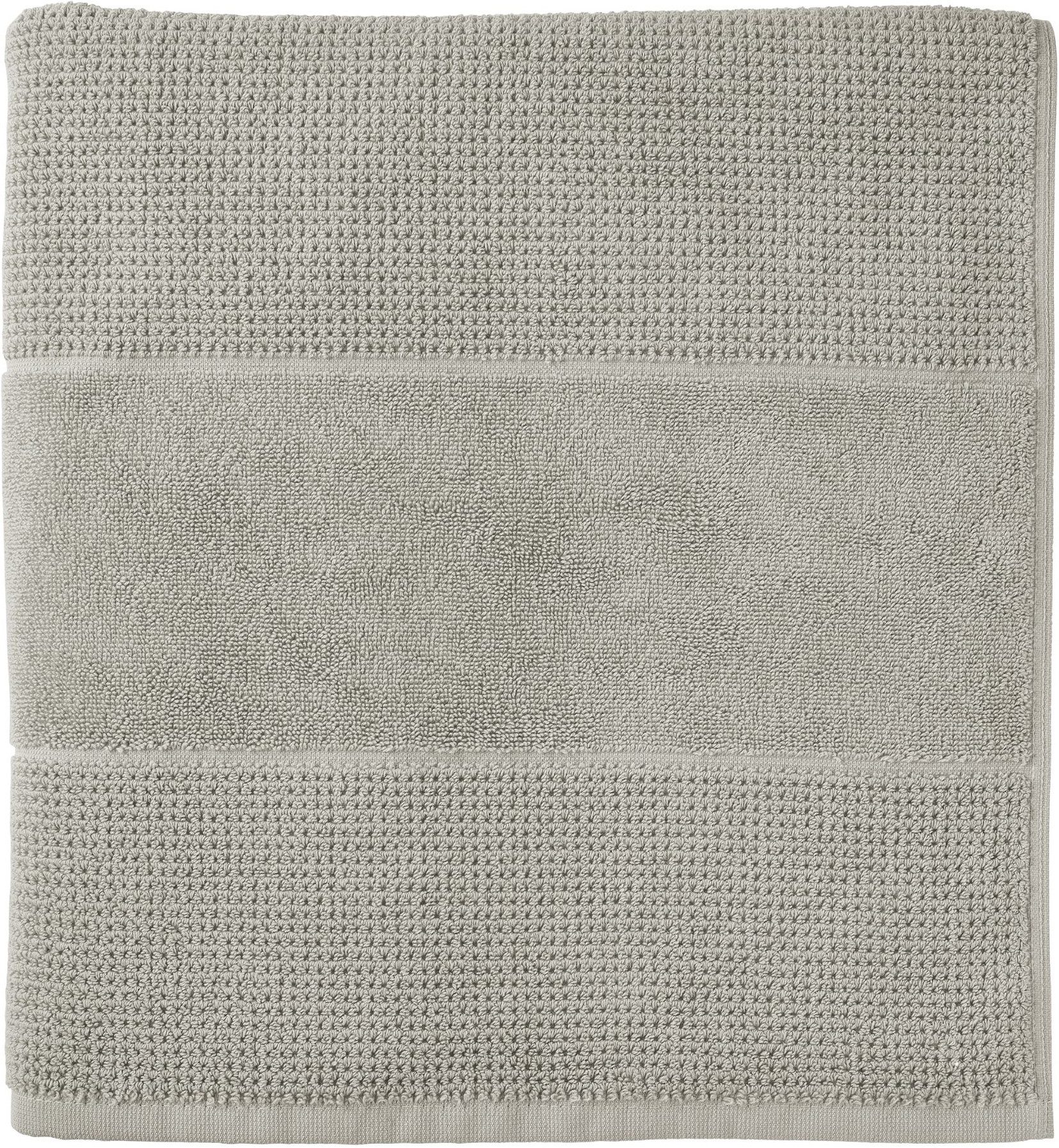 Schiesser Saunatuch Turin in angesagter Reiskornoptik, Frottier (1-St), OEKO-TEX® MADE IN GREEN