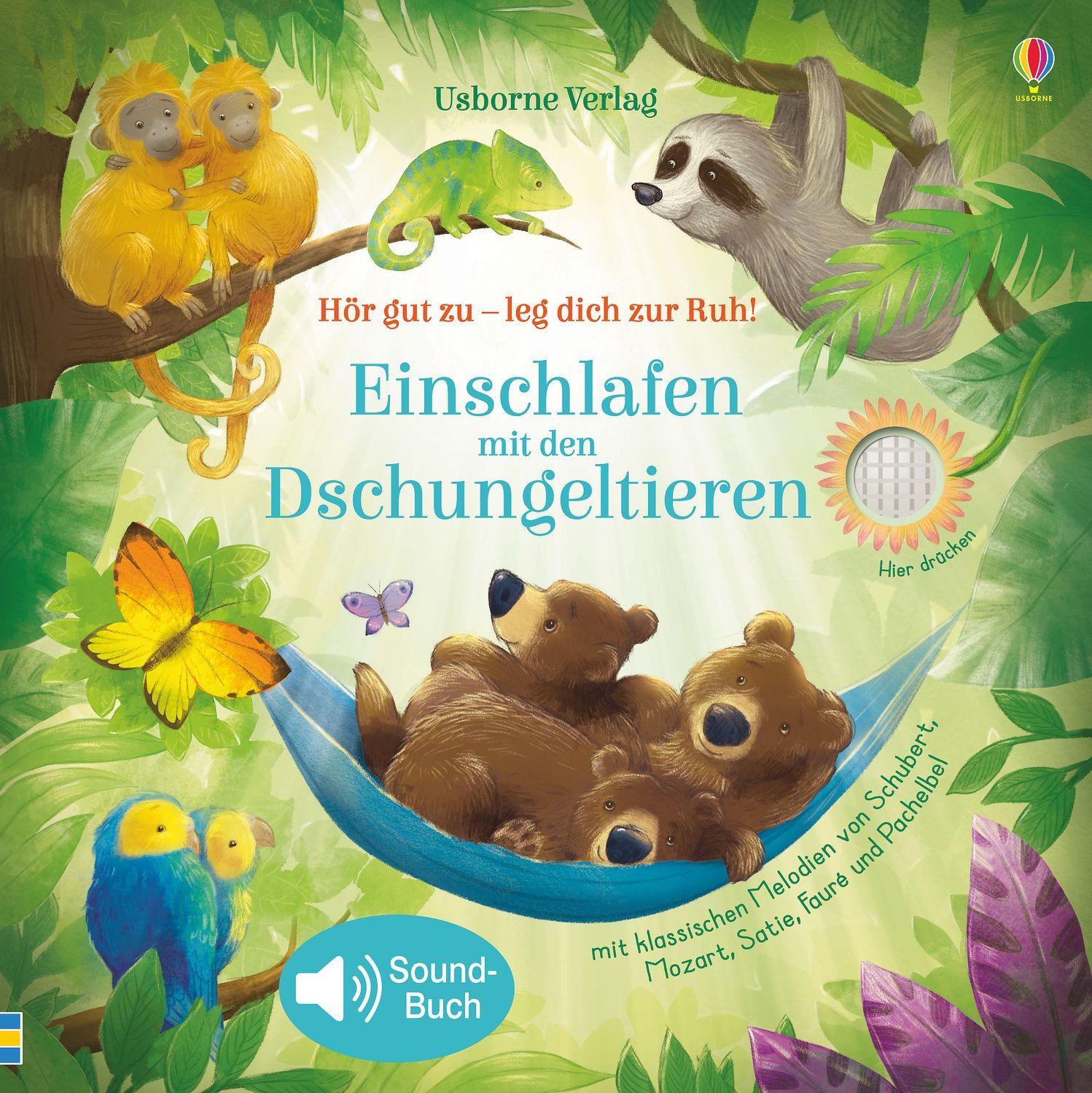Kinderbuch Hör gut zu – leg dich zur Ruh! Einschlafen mit den Dschungeltieren ab Sam Taplin