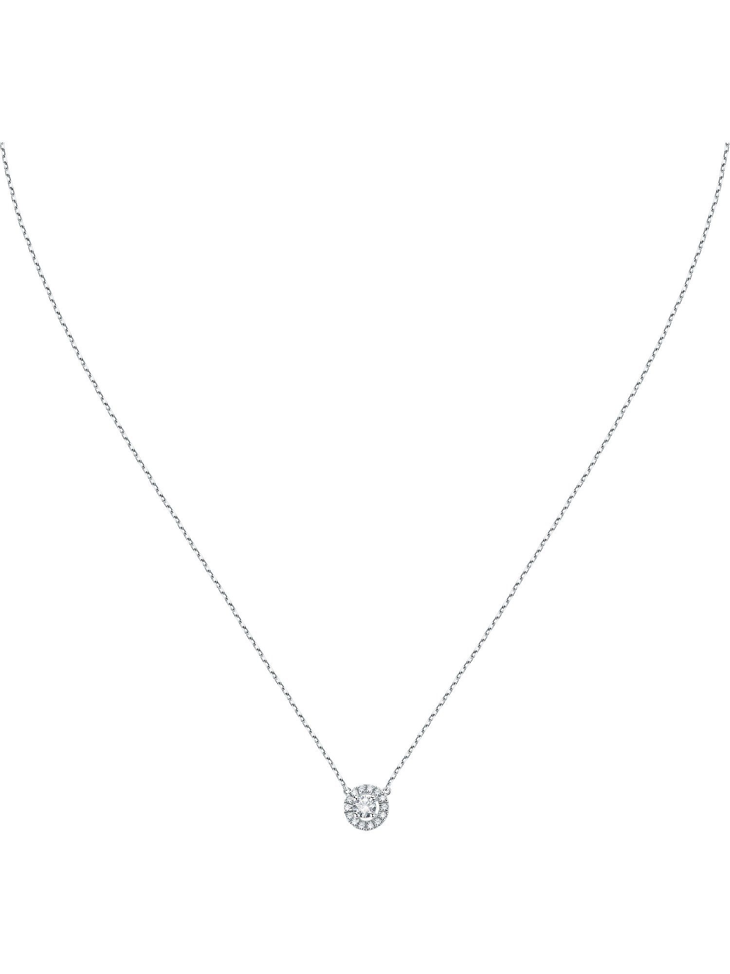 Collier CHRIST Damen-Kette 585er Weißgold 1 Diamant