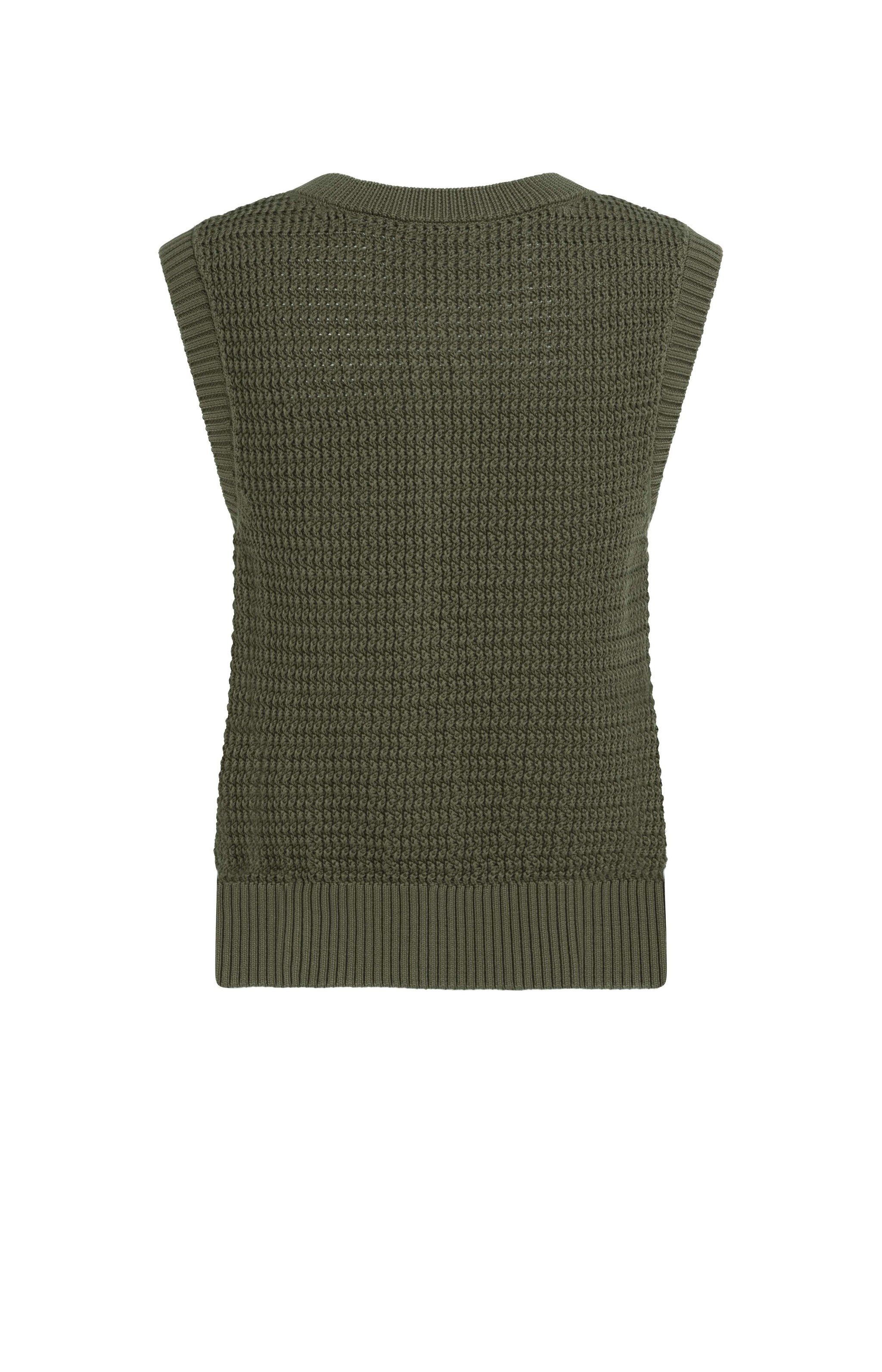 YAYA Strickjacke Ärmelloser Cardigan