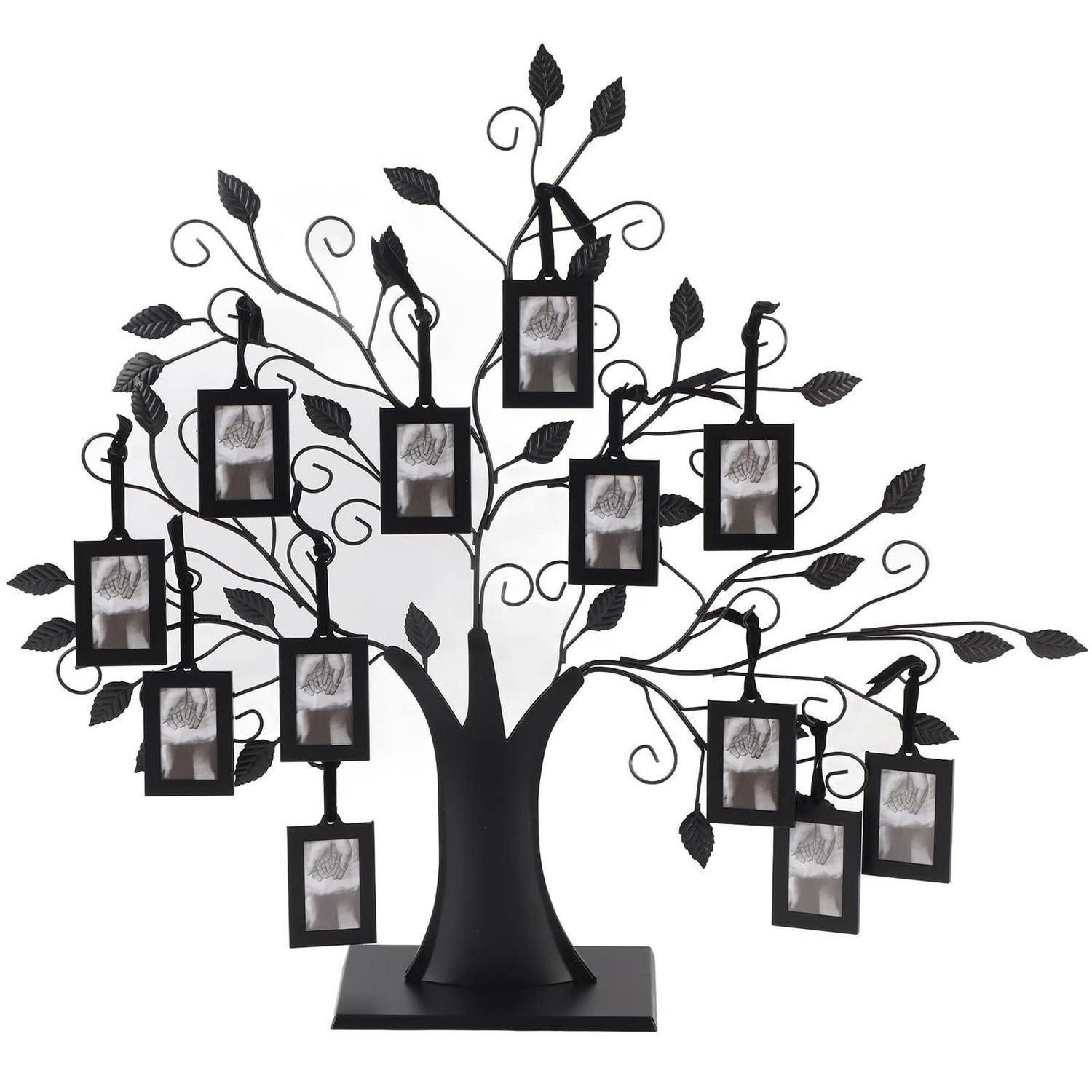 LuxusKollektion Bilderrahmen-Set Familien-Fotorahmen Baum L schwarz, (1 St)