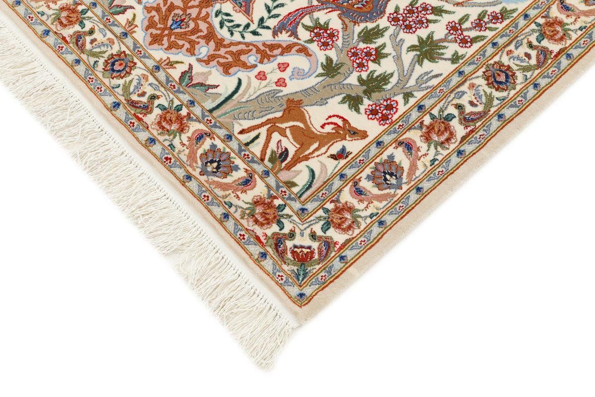 Trading, Nain Seidenkette 83x125 Handgeknüpfter 6 Höhe: Isfahan Orientteppich, mm Orientteppich rechteckig,