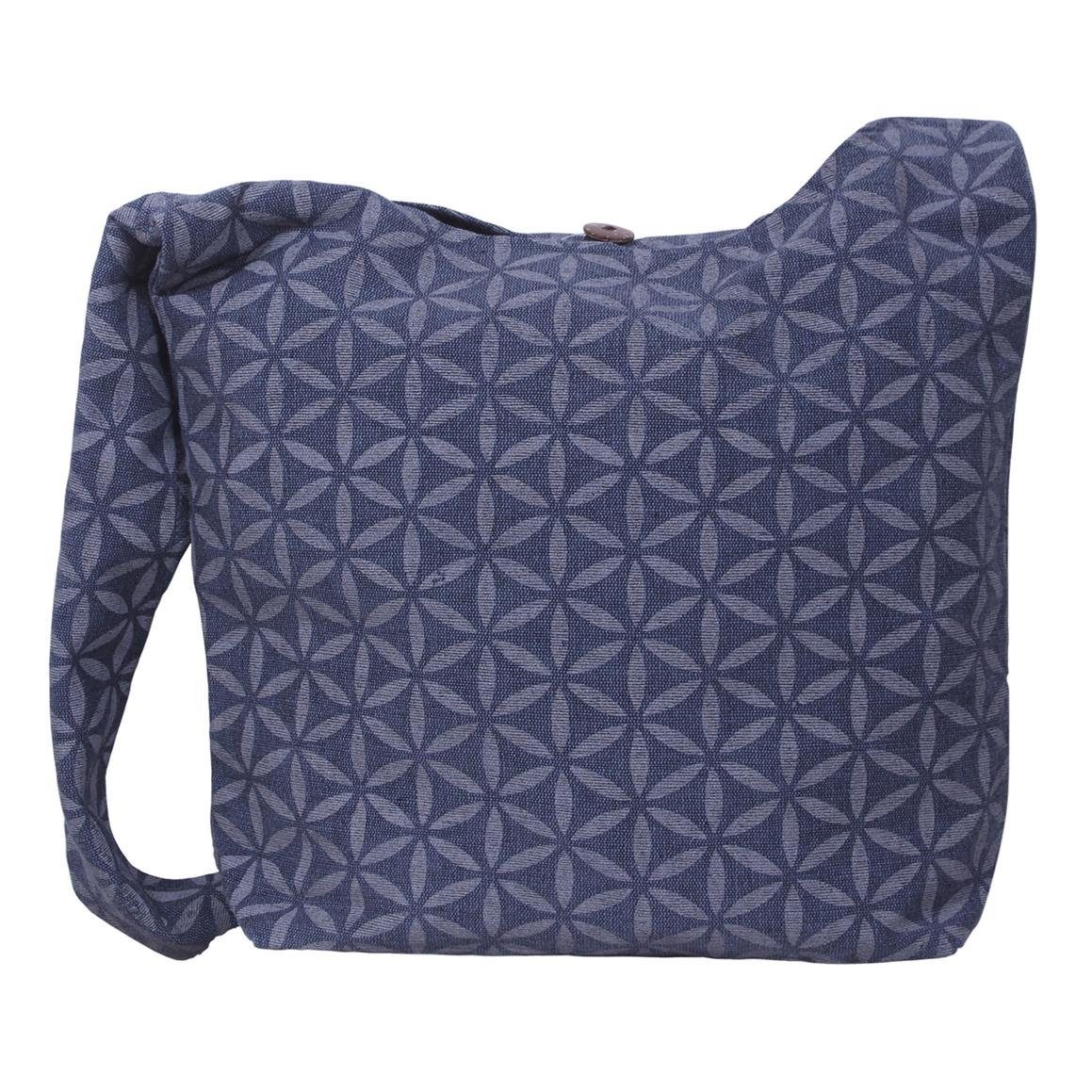 Vishes Shopper Umhängetasche Schultertasche Facetten Blumen, Ethno, Hippie, Yogitasche