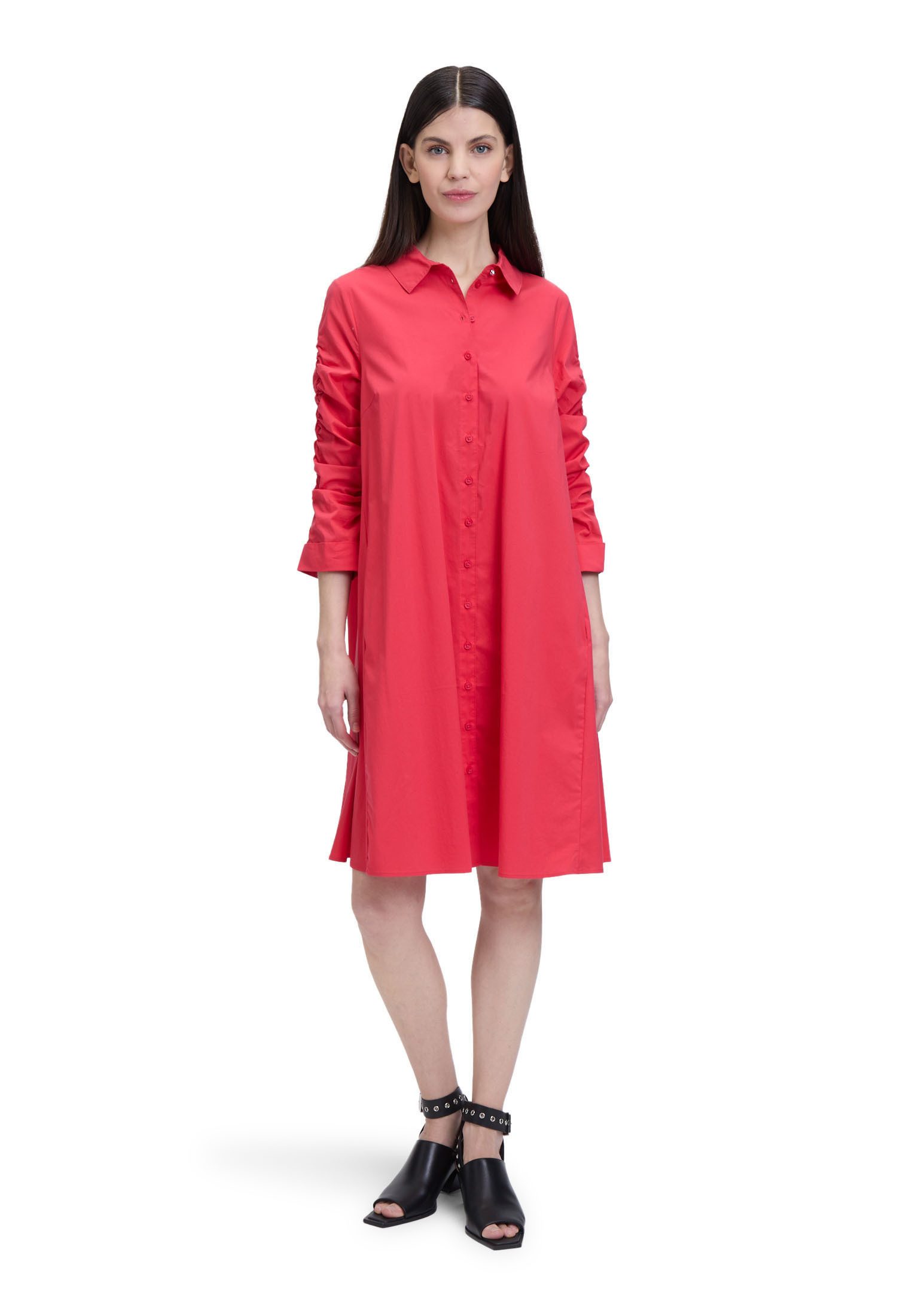 Cartoon Blusenkleid Damen mit Taschen Form