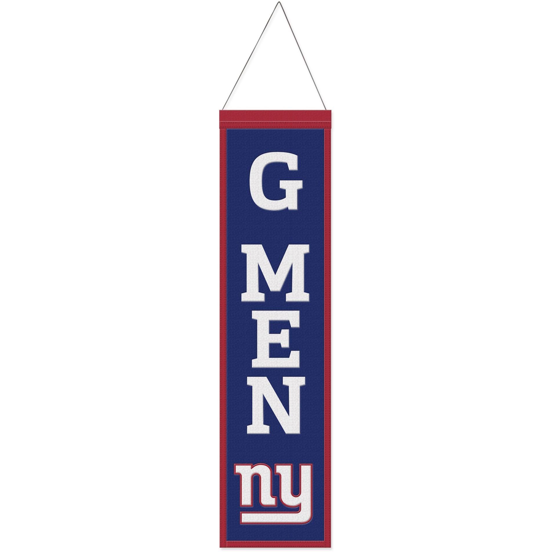 WinCraft Wanddekoobjekt NFL Teams SLOGAN Wool Banner 80x20cm New York Giants