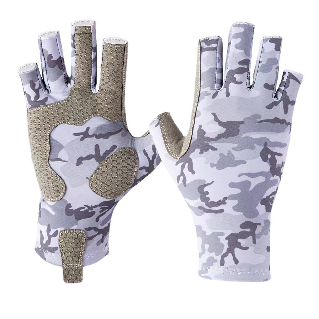 Fahrradhandschuhe Sommer Fingerlose Handschuhe Unisex UV-Sonnenschutz-Handschuhe