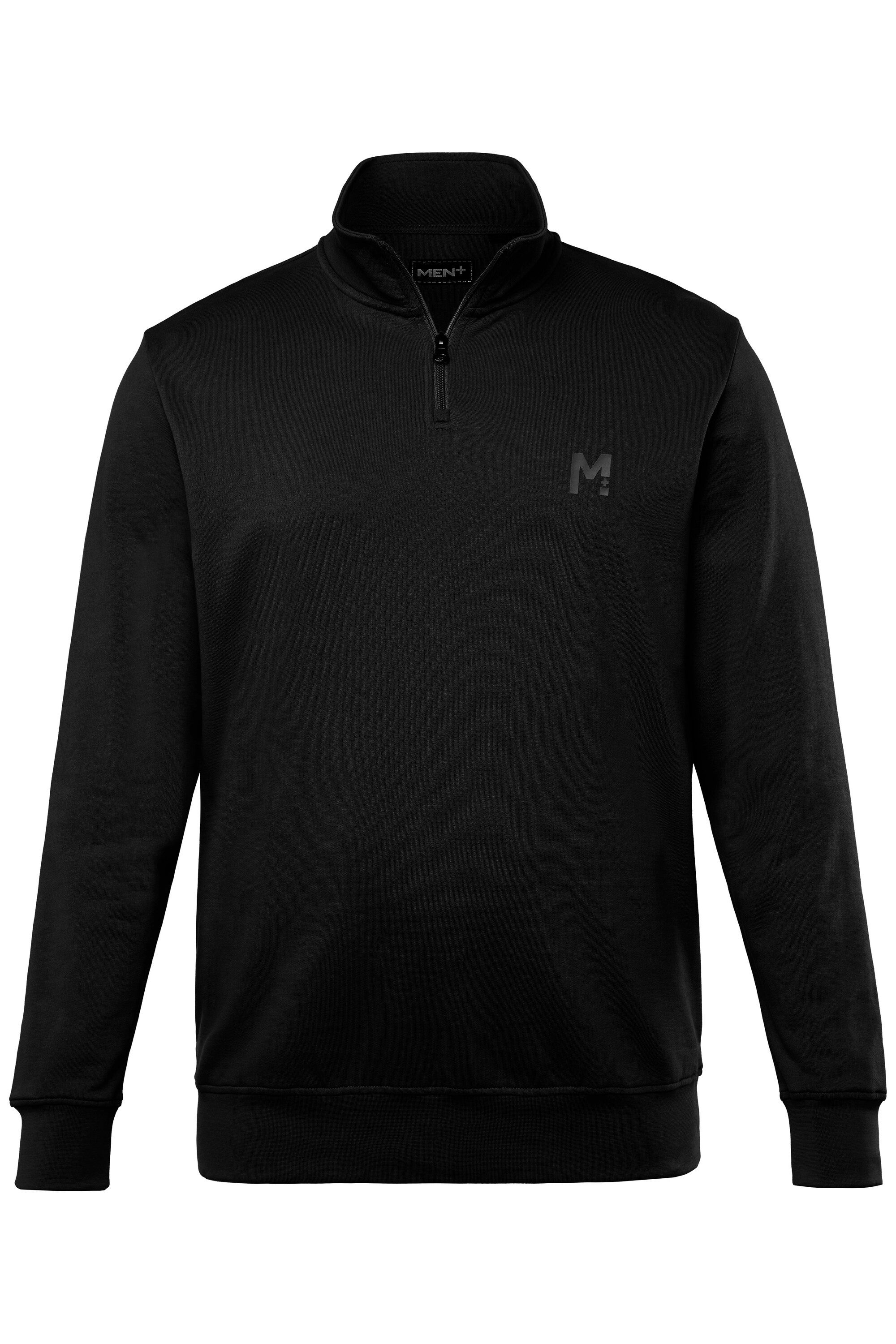Men Plus Sweatshirt Men+ Sweat-Troyer Basic Zippkragen bis 8 XL günstig online kaufen