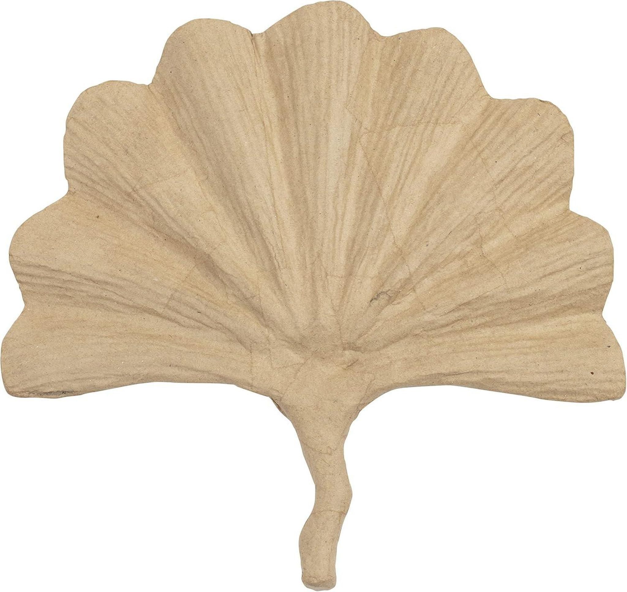 CLAIREFONTAINE Schaumgummi Clairefontaine Décopatch AC894C - Träger aus Pappmaché, Gingkoblatt