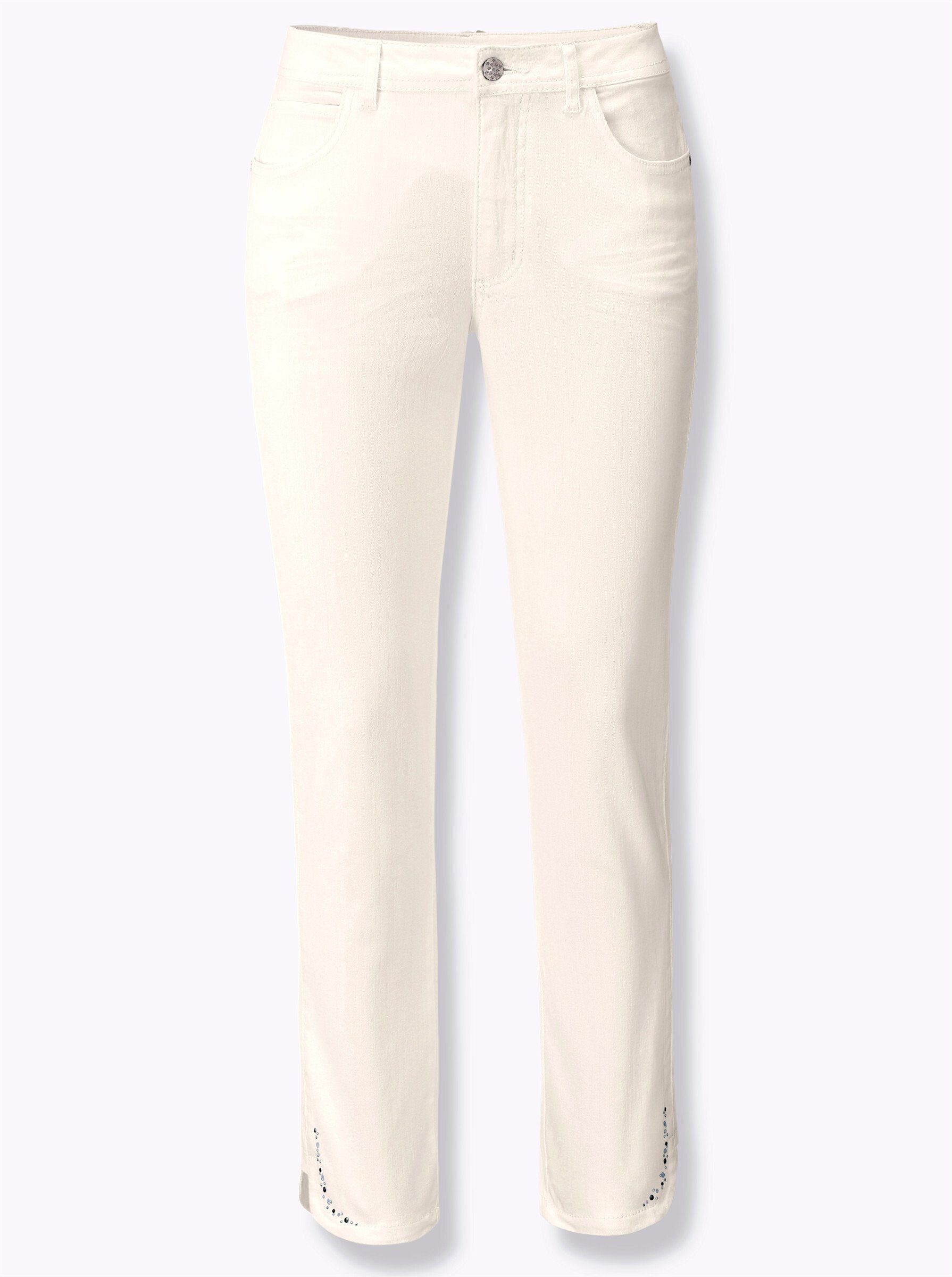 Jeansshorts 7/8-Jeans leicht vertieft
