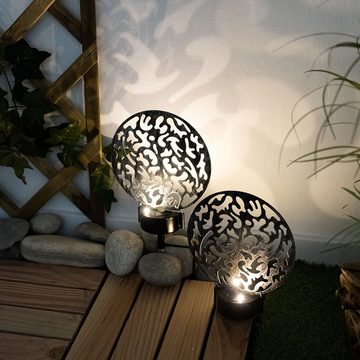 Globo LED Solarleuchte, LED-Leuchtmittel fest verbaut, Warmweiß, Gartendeko Lampen Solarlampen für Außen Garten LED