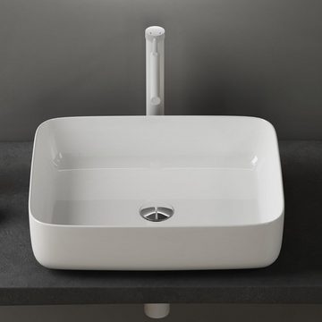 doporro Aufsatzwaschbecken Keramik Waschbecken Gäste WC Handwaschbecken Waschtisch Brüssel106