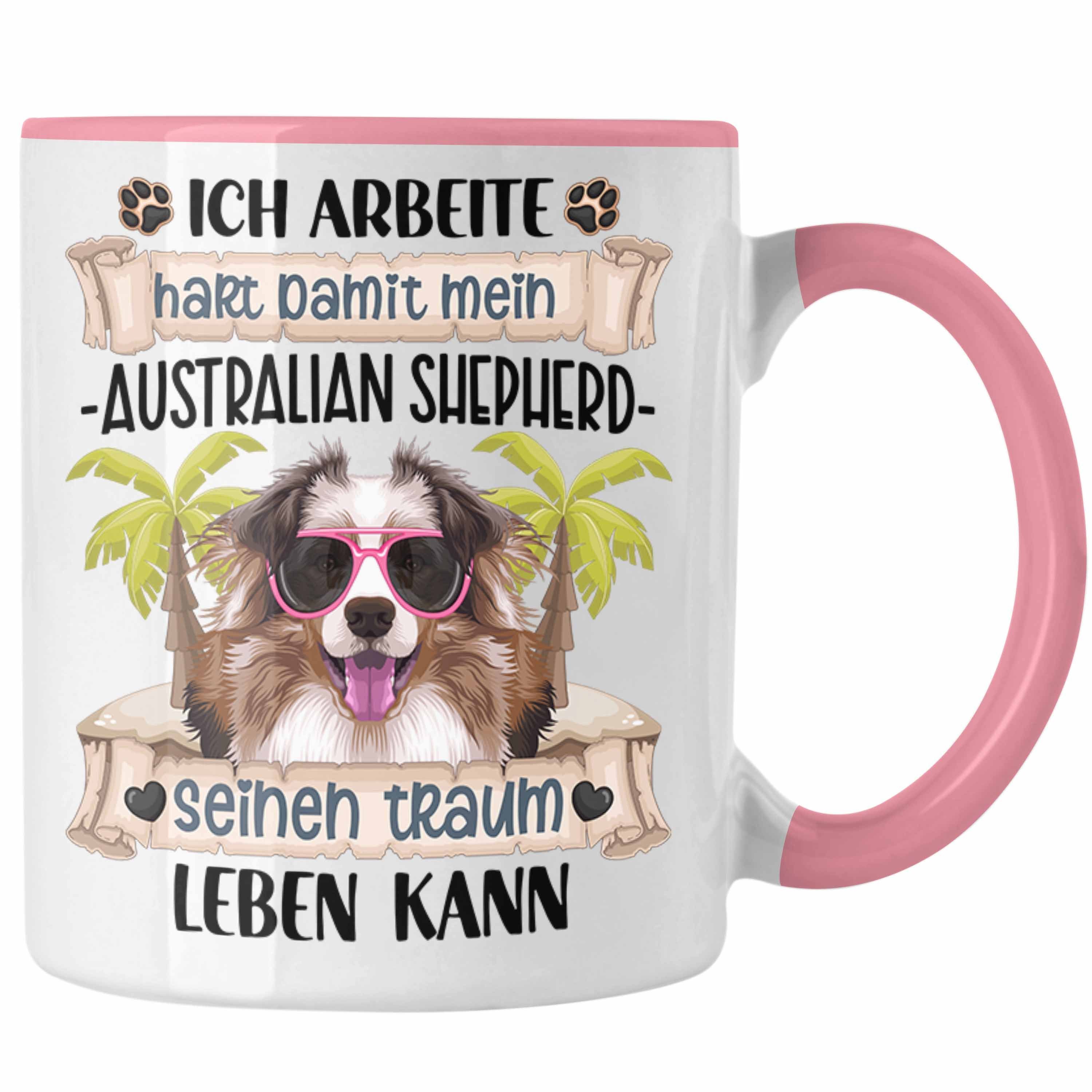 Trendation Tasse Australian Besitzer Australian Rosa Spruch Tasse Geschenk Lustiger Shepherd