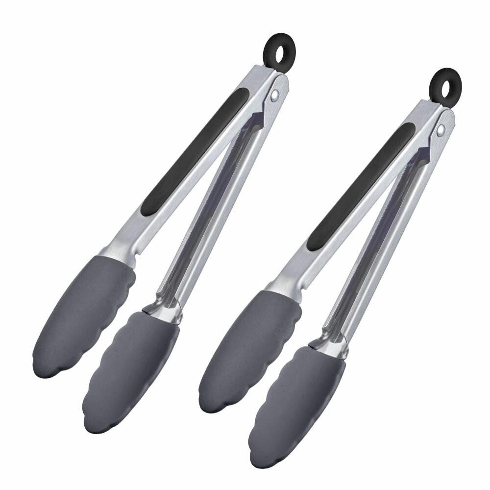 WESTMARK Servierzange 2 Stk., mit Silikonlaffen und gummierten Griffen, Länge: 27 cm, Midi, BPA-frei