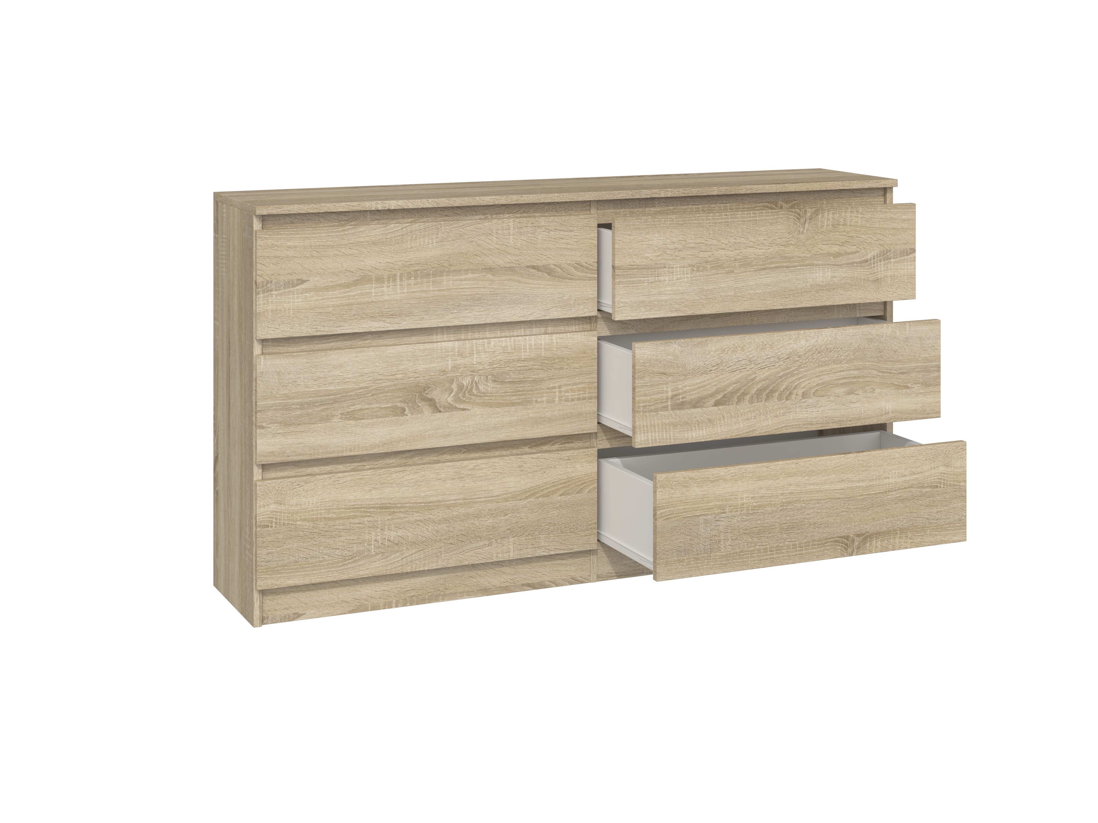 Raumhirsch Furniture Kommode Sideboard 140 cm breit (Maße 40 x 140 x 75 cm, 6 Schubladen), verschiedene Farben – Bild 2 von 5