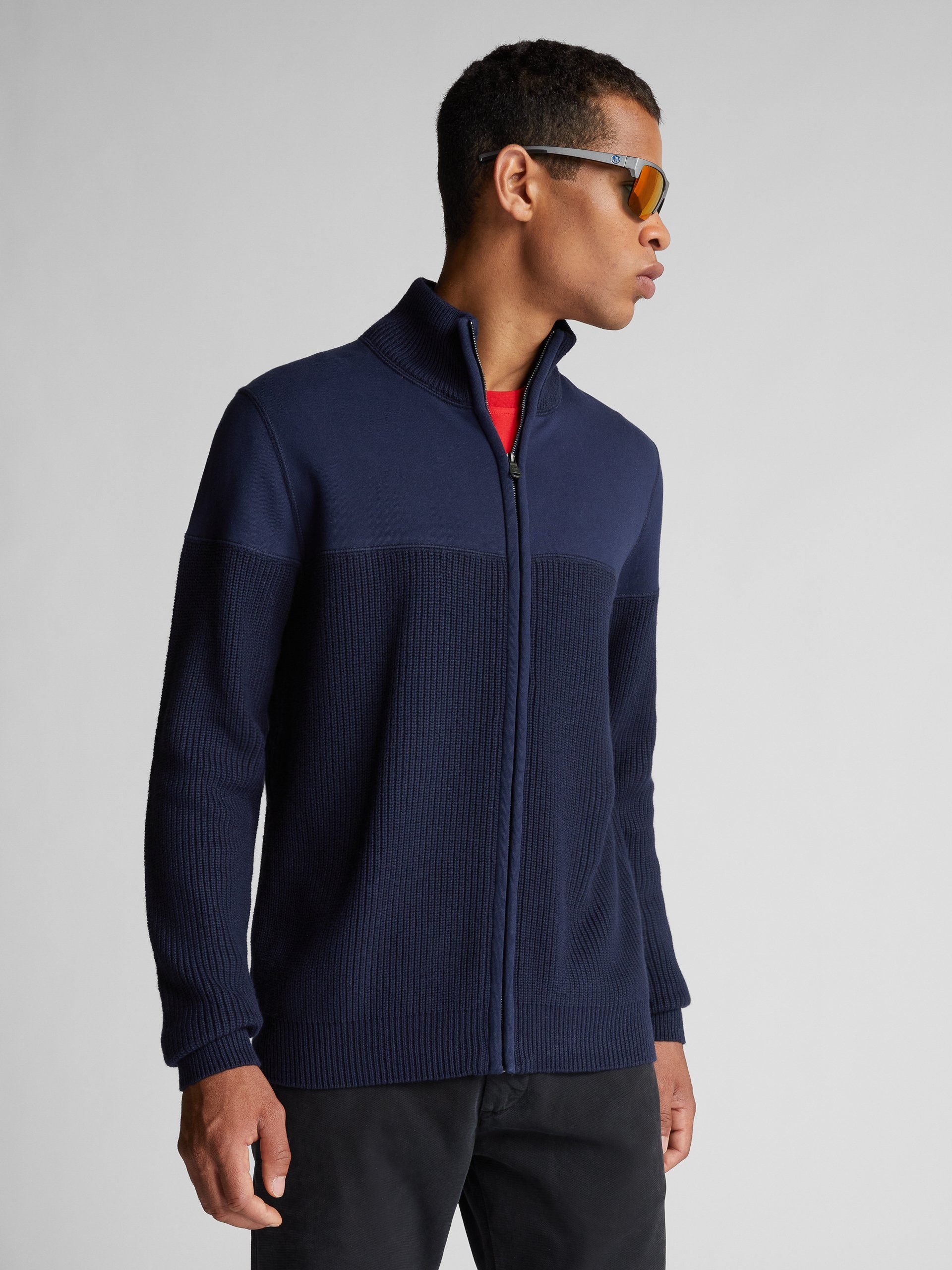 Zip mit Sails Strickjacke North