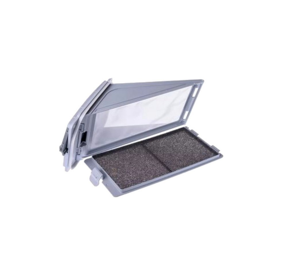 Trade-Shop Ersatzfilter Flusensieb passend für Bauknecht TK Plus 7A3BW, TK PLUS 83, Zubehör für Whirlpool 481010345281 481010716722 481010354755 481010354756, inkl. Abdeckung & Handgriff, Set aus Sockelfilterrahmen & Schaumfilter