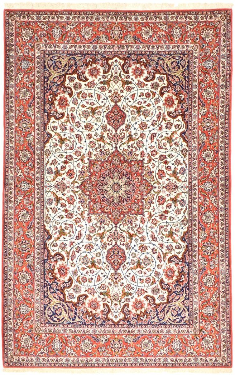 Orientteppich Isfahan Seidenkette 159x243 Handgeknüpfter Orientteppich, Trading, mm 6 rechteckig, Nain Höhe