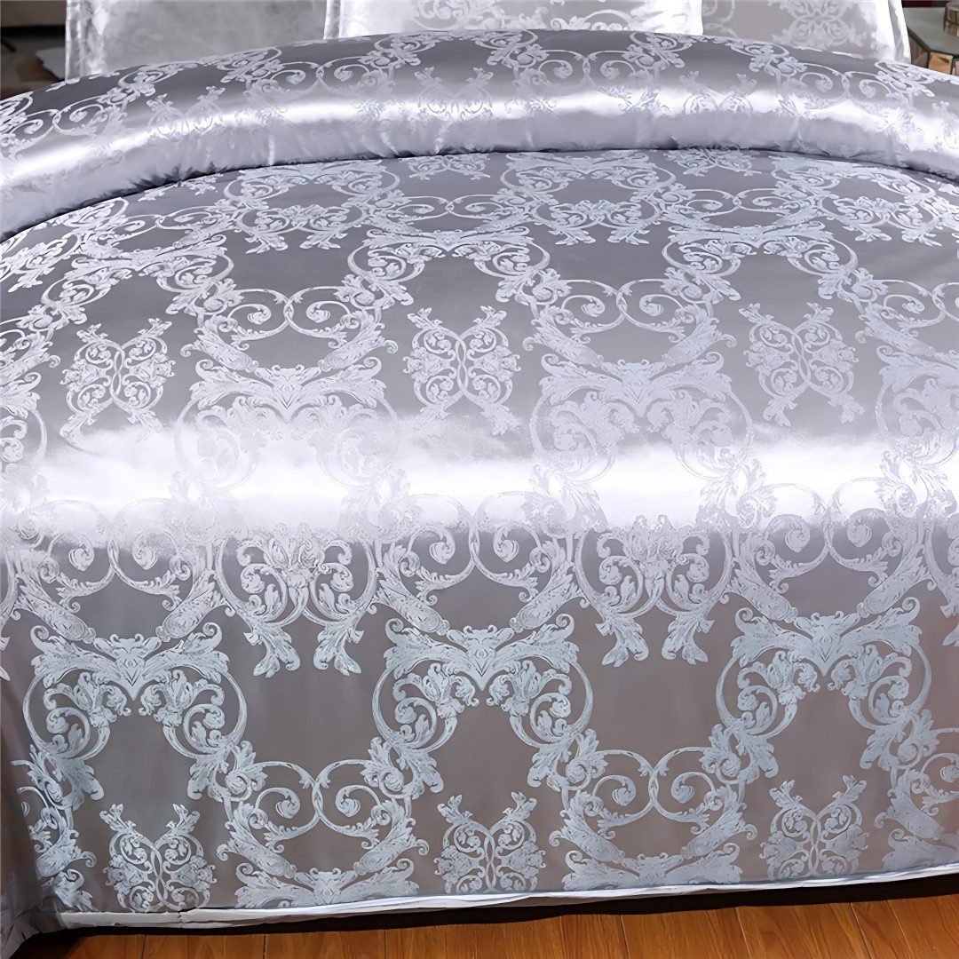 ibettertec Bettwäsche Jacquardbettwäsche 100%Mikrofaser Vierer-Set, allergi günstig online kaufen