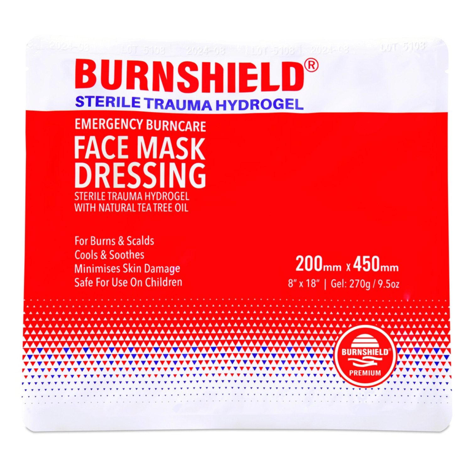Burnshield Erste-Hilfe-Set Burnshield Kompressen steril - 10 x 10 cm, (1 St), steril, mit Hydrogel, nicht haftend