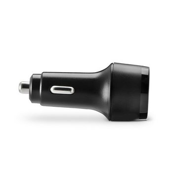 Hama Auto Schnellladegerät Schwarz 32 W, 1x USB-C 1x USB-A PD 3.0/Qualcomm® USB-Ladegerät (1-tlg)