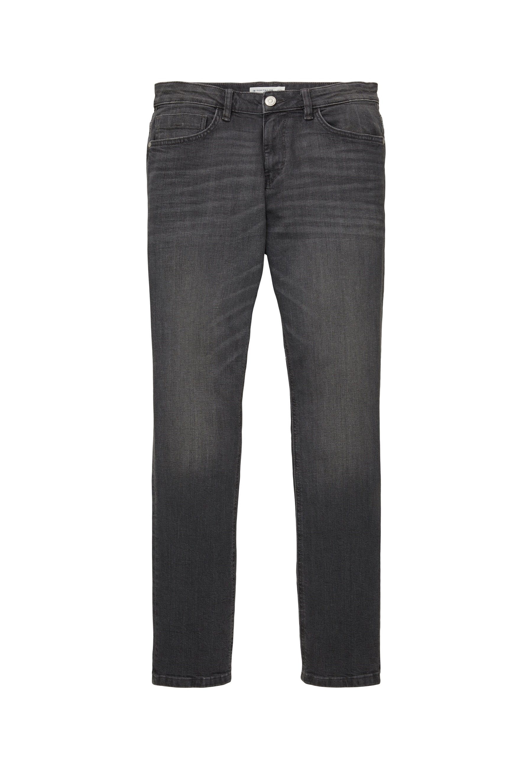 TOM TAILOR 5-Pocket-Jeans Hose Fit Five-Pocket-Style Jeans (1-tlg) Slim Josh lange dunkelgrau