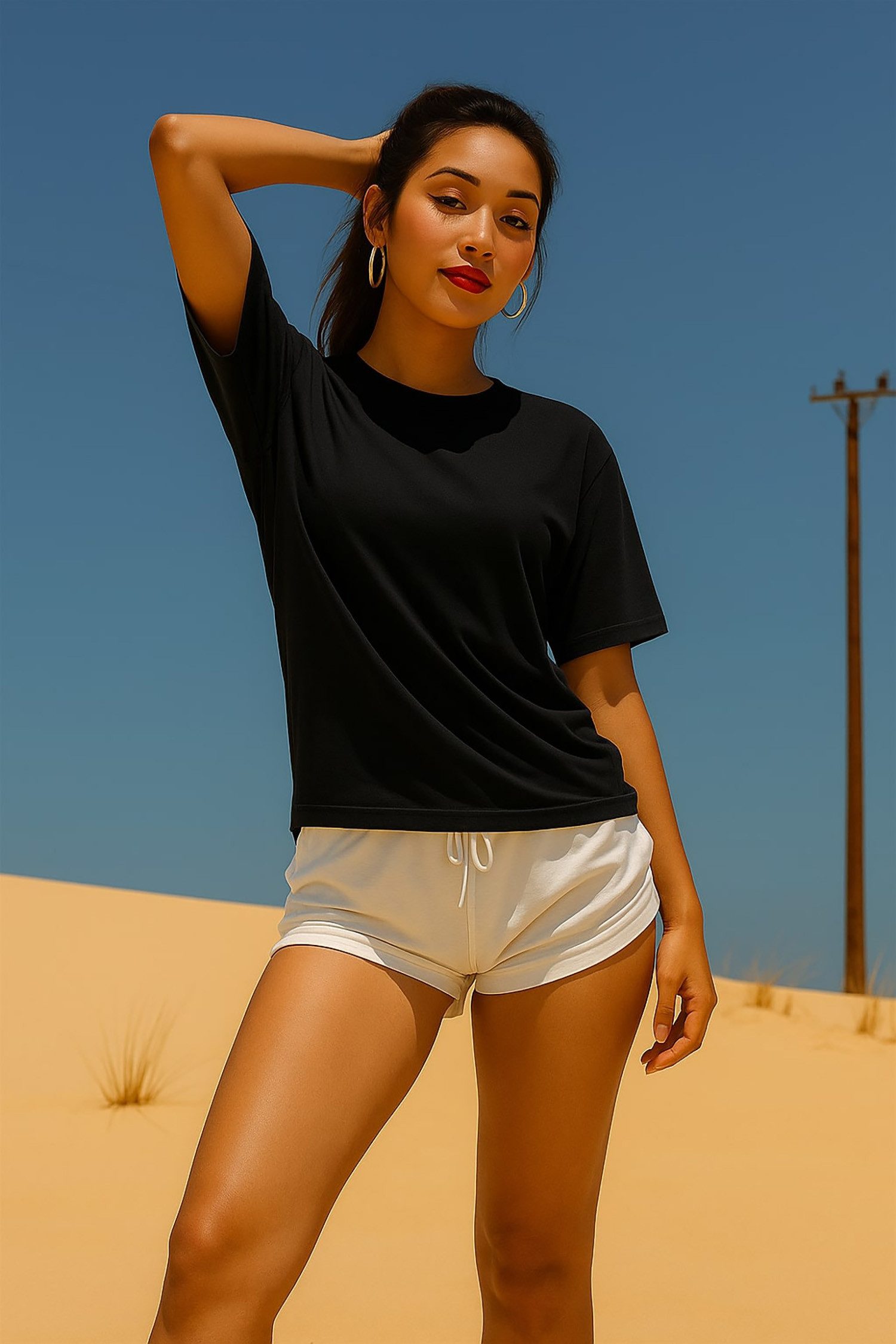 Reichstadt T-Shirt Kurzarm Rundhals Shoulder Drop Damen T-Shirt 25RSW071 Vi günstig online kaufen