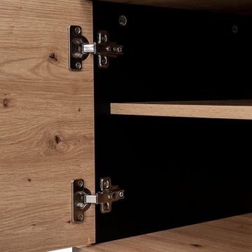 Ulife TV-Schrank Lowboard mit Einlegböden 2 Türen und 1 Schublade 170x40x50 cm
