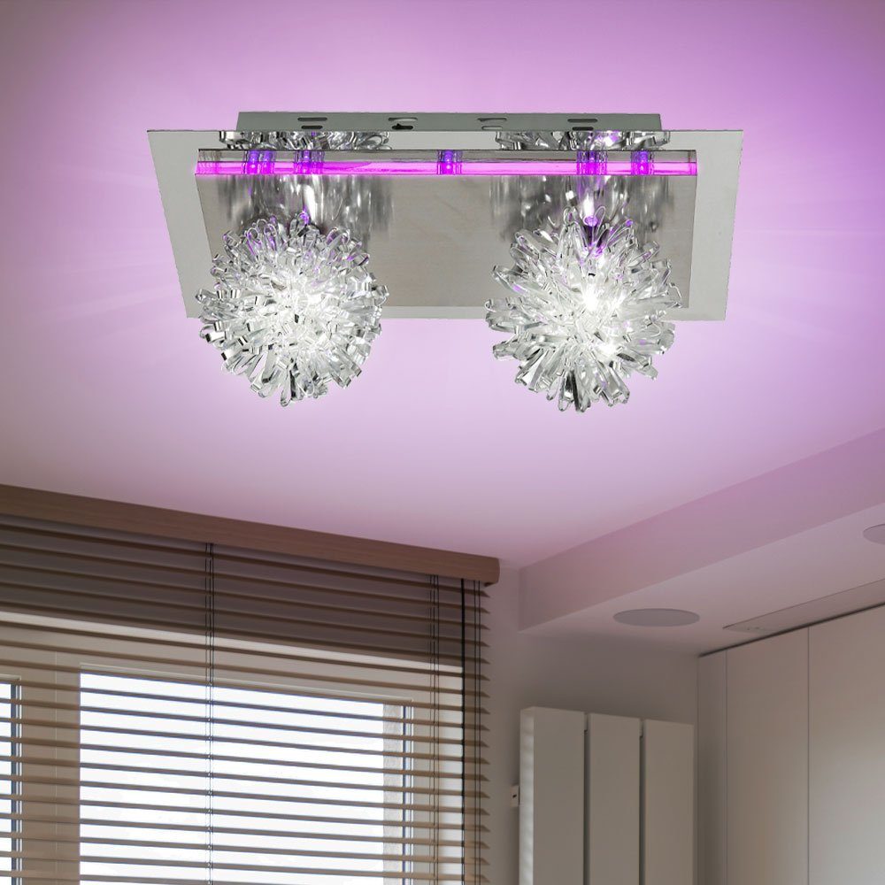 etc-shop LED LED Deckenlampe Wandlampe nicht Deckenleuchte lila Wandleuchte inklusive, Deckenleuchte, Leuchtmittel