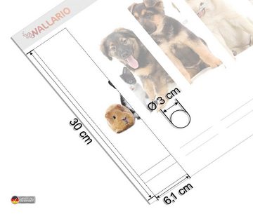 Wallario Etiketten Süße Haustiere - Katzen Hunde Hamster Küken I, Ordnerrücken-Sticker in verschiedenen Ausführungen