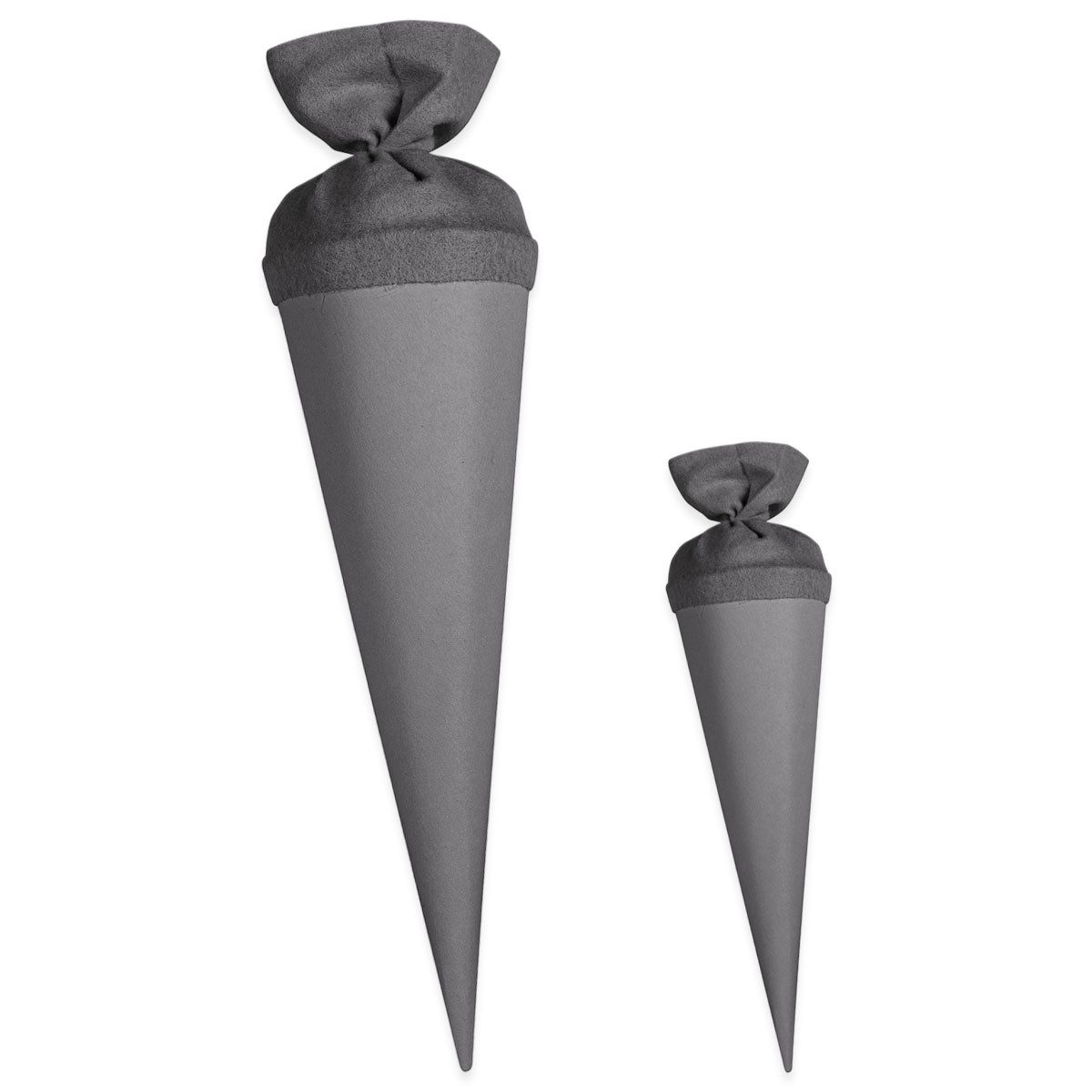 itenga Schultüte itenga Bastelschultüte 70cm und Geschwister 35cm mit Filzverschluss GR