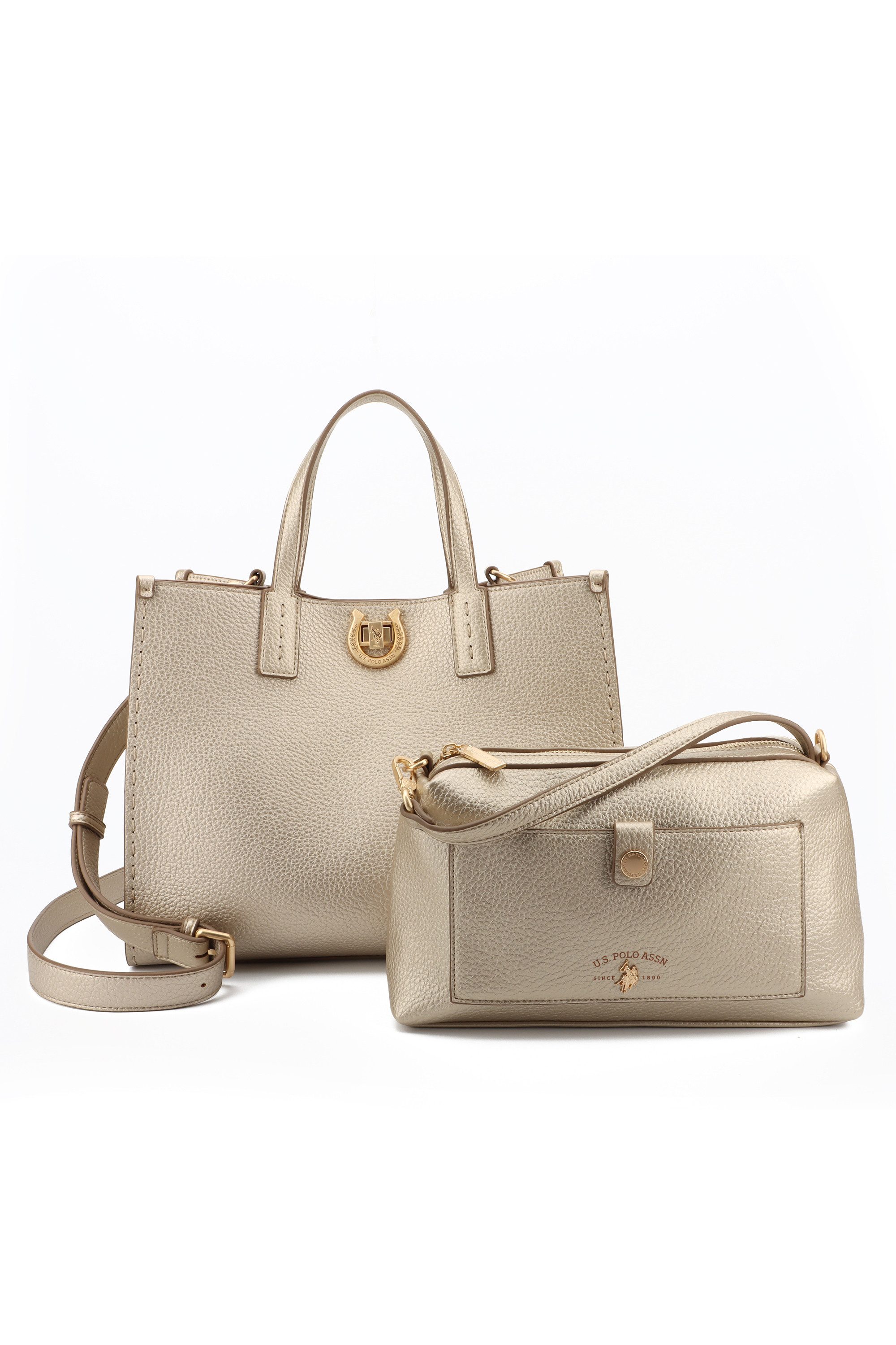 U.S. Polo Assn. Tragetasche MIDDLETON DOUBLE HANDLE BAG WITH EXTRA BAG. Damen, Tragetasche Damen, Shopper, Einkaufstasche, Fashion, Lifestyle, Sale