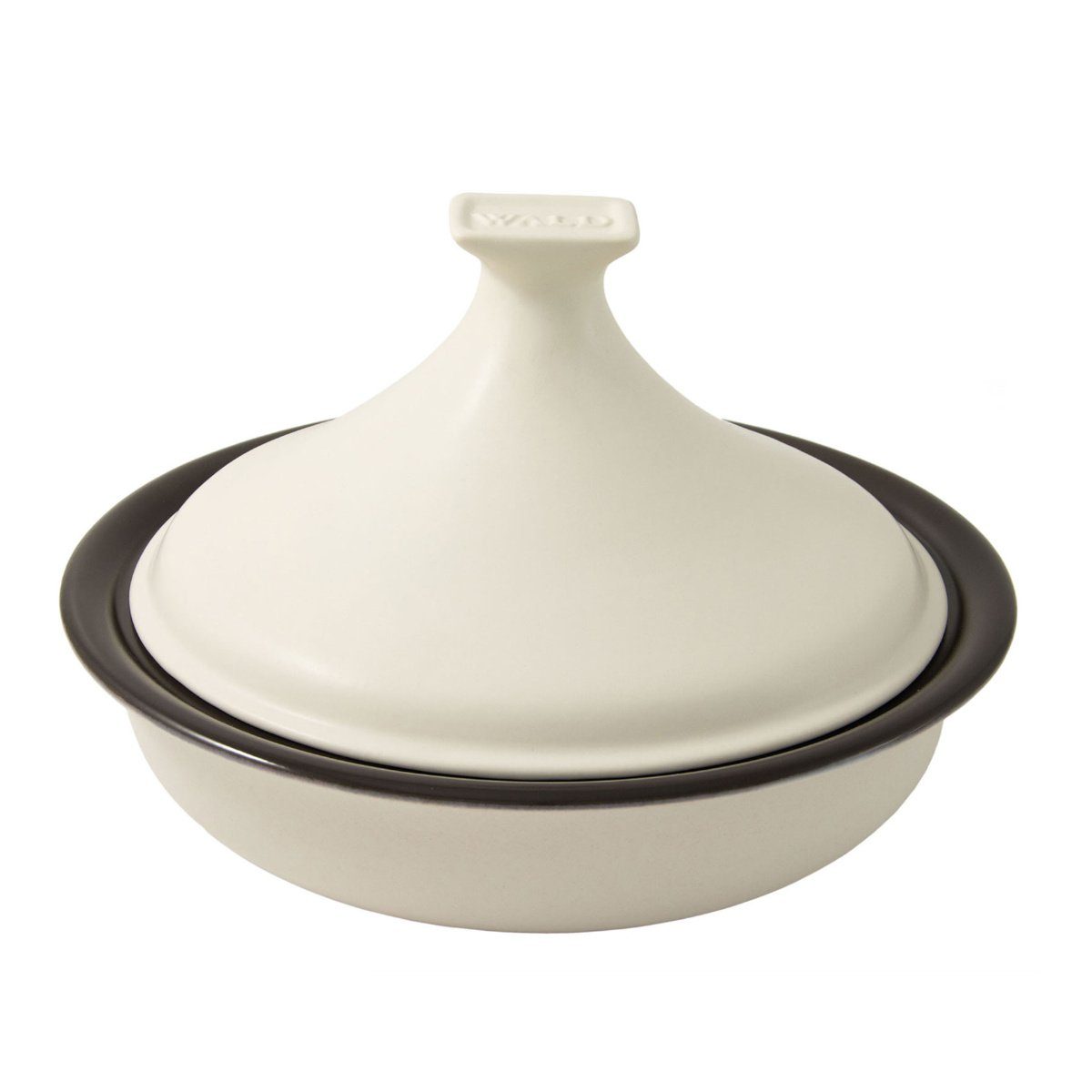 WALD Kochtopf Tajine Topf, groß weiß