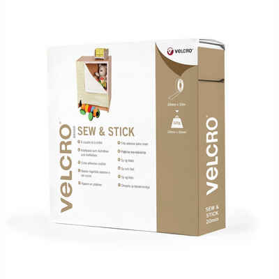 VELCRO Kabelbinder »VELCRO® Klettband zum Aufnähen & Aufkleben Haken & Flausch 20mm x 1m Weiß«