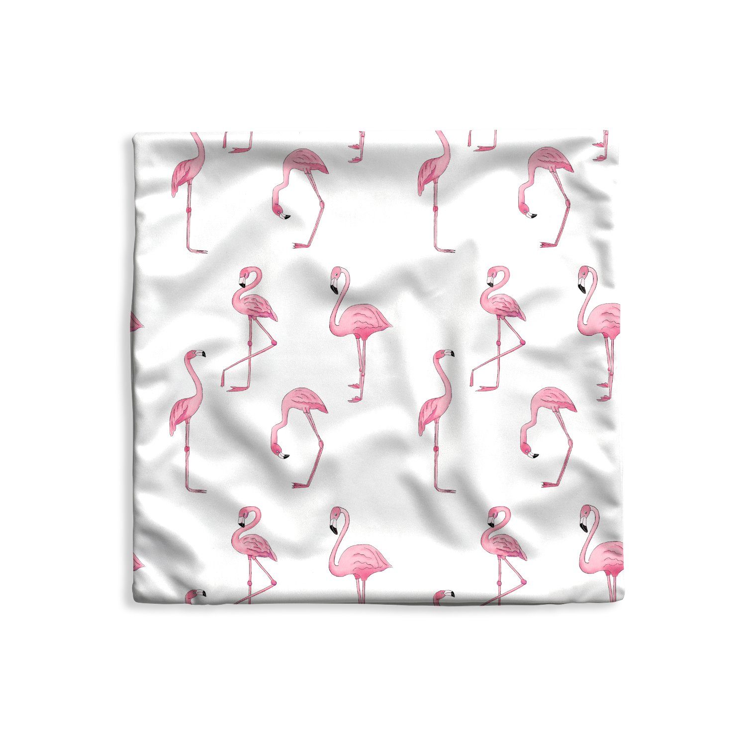 MuchoWow Dekokissen Muster mit rosa Flamingos, Kissenbezüge, Kissenhülle, Deko Kissenbezug, Kissen, 40x40 cm