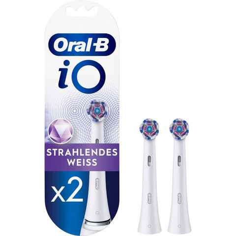 Braun Elektrische Zahnbürste Oral-B Aufsteckbürsten iO Radiant White 2er