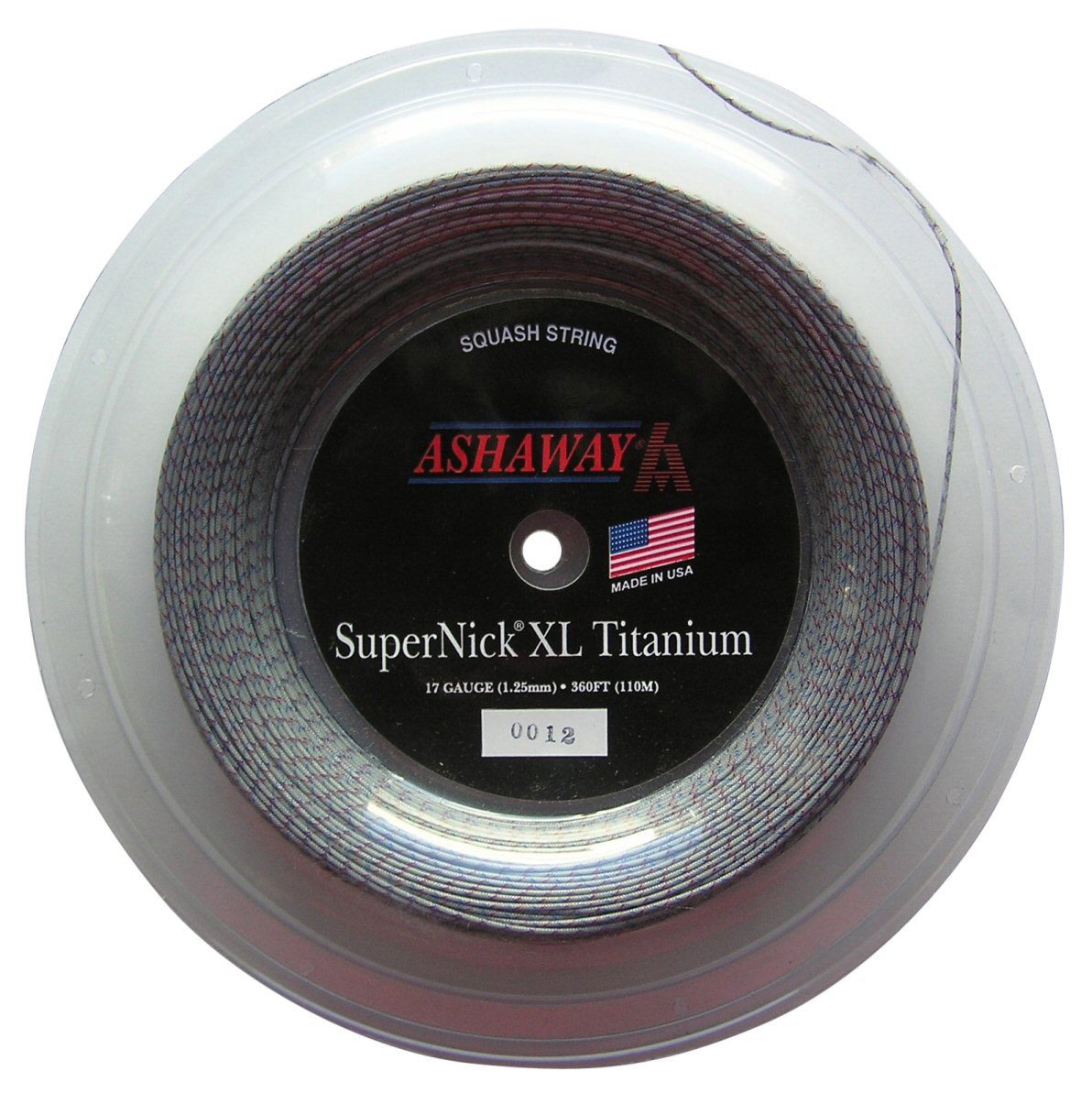 Squashsaite Super Nick XL Titanium 1.25 grau 110m Rolle