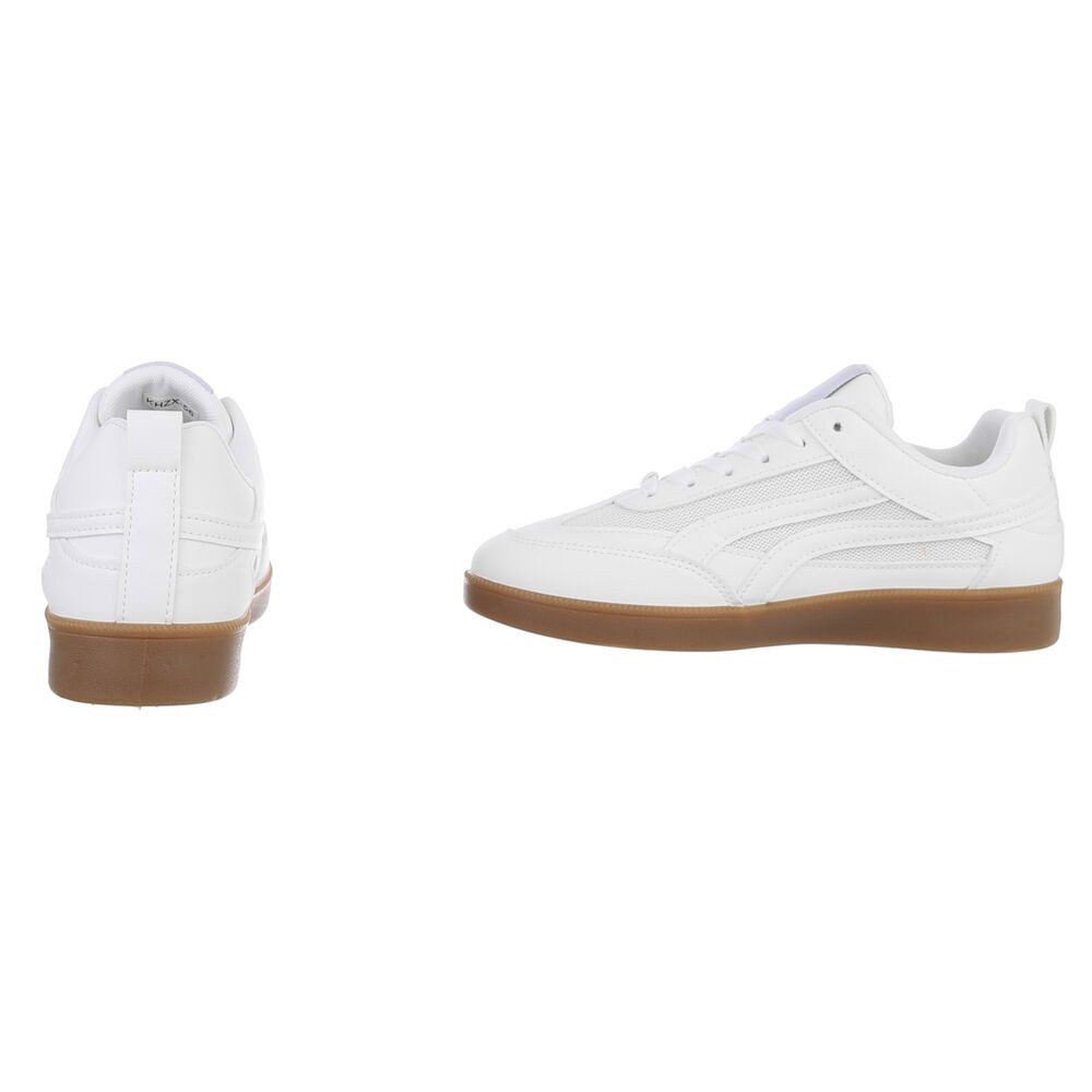 Ital-Design Damen Low-Top Freizeit Sneaker (88843635) Flach Sneakers Low in Weiß